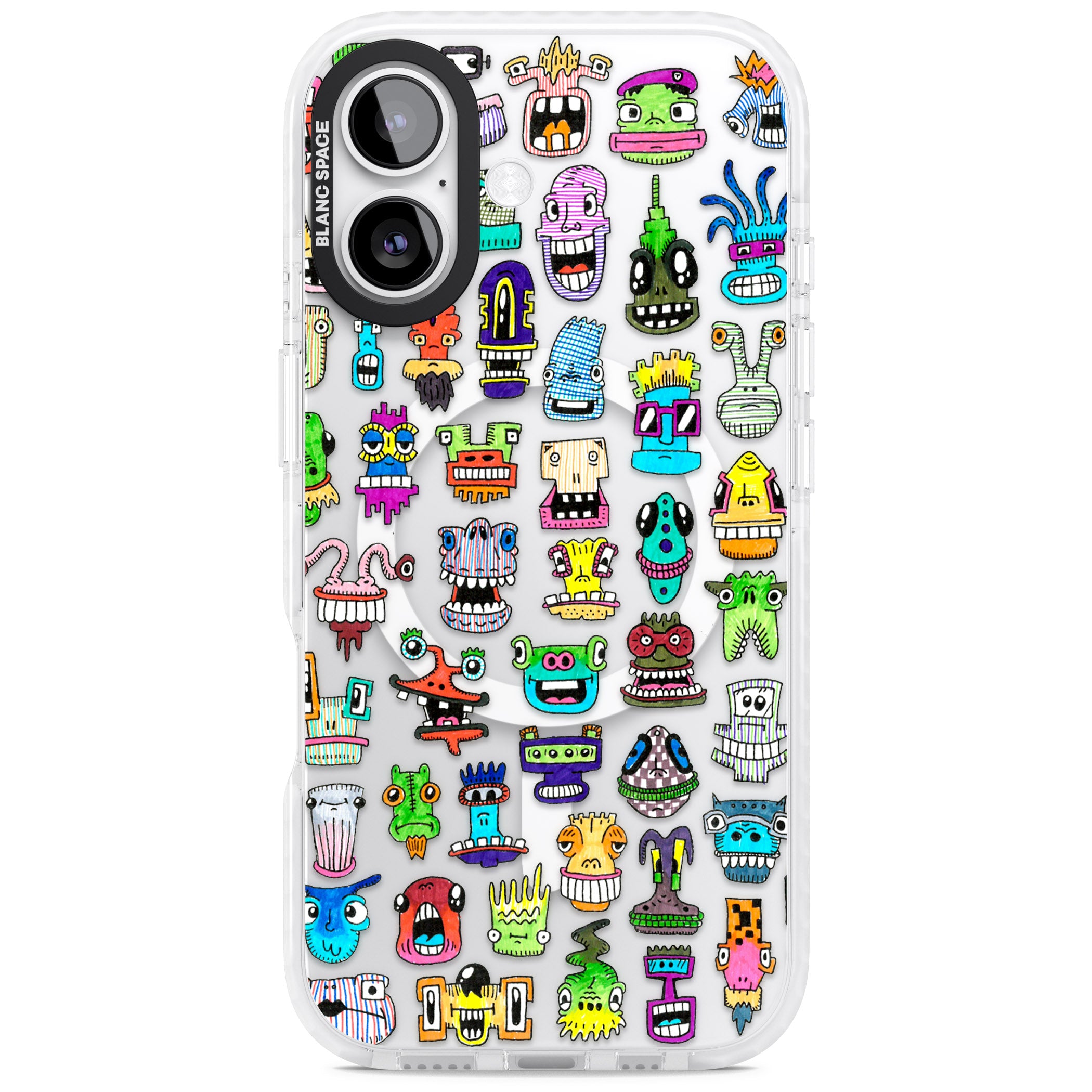 Familiar Faces iPhone 17 Impact Pro Clear Phone Case