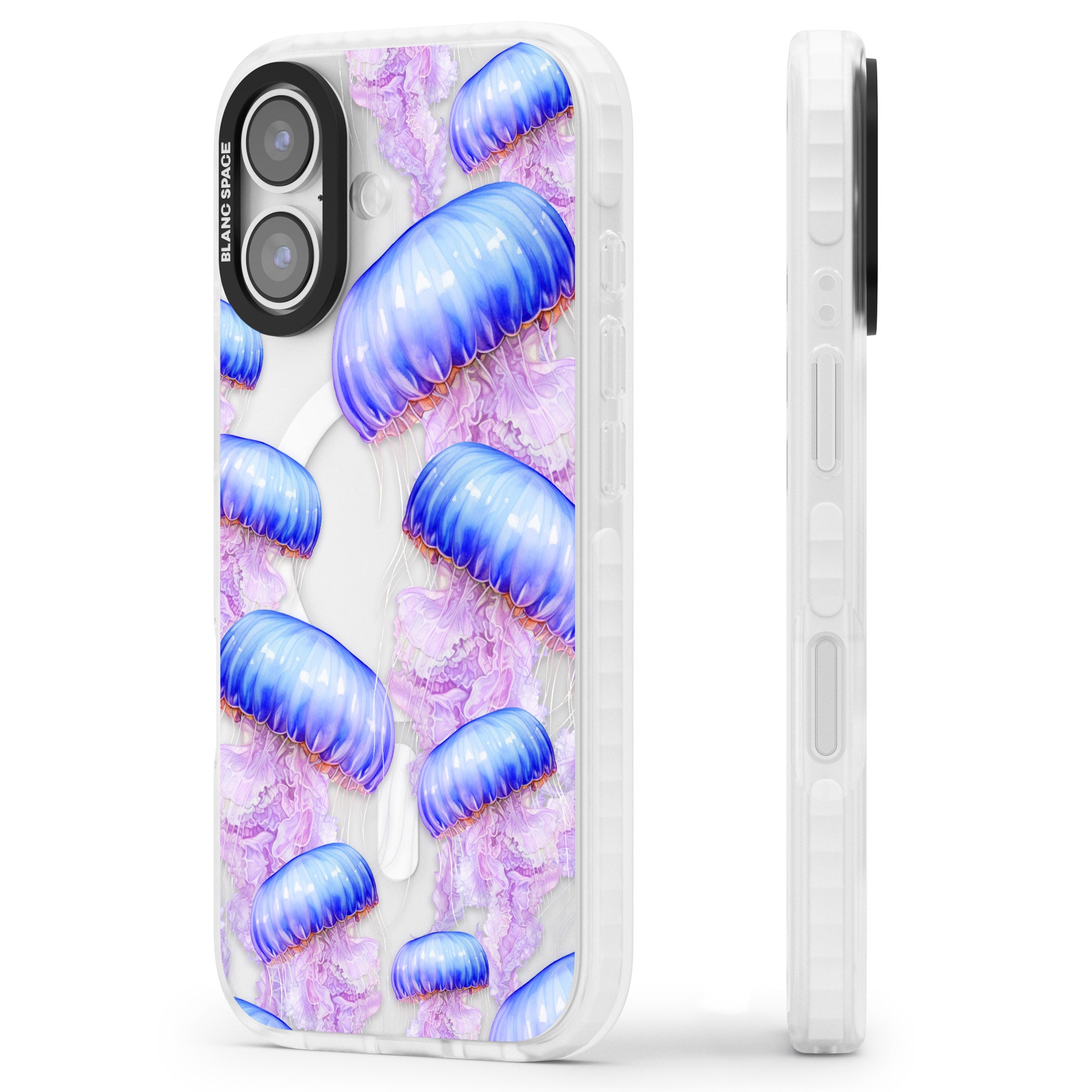 Jellyfish iPhone 17 Impact Pro Clear Phone Case Side Profile