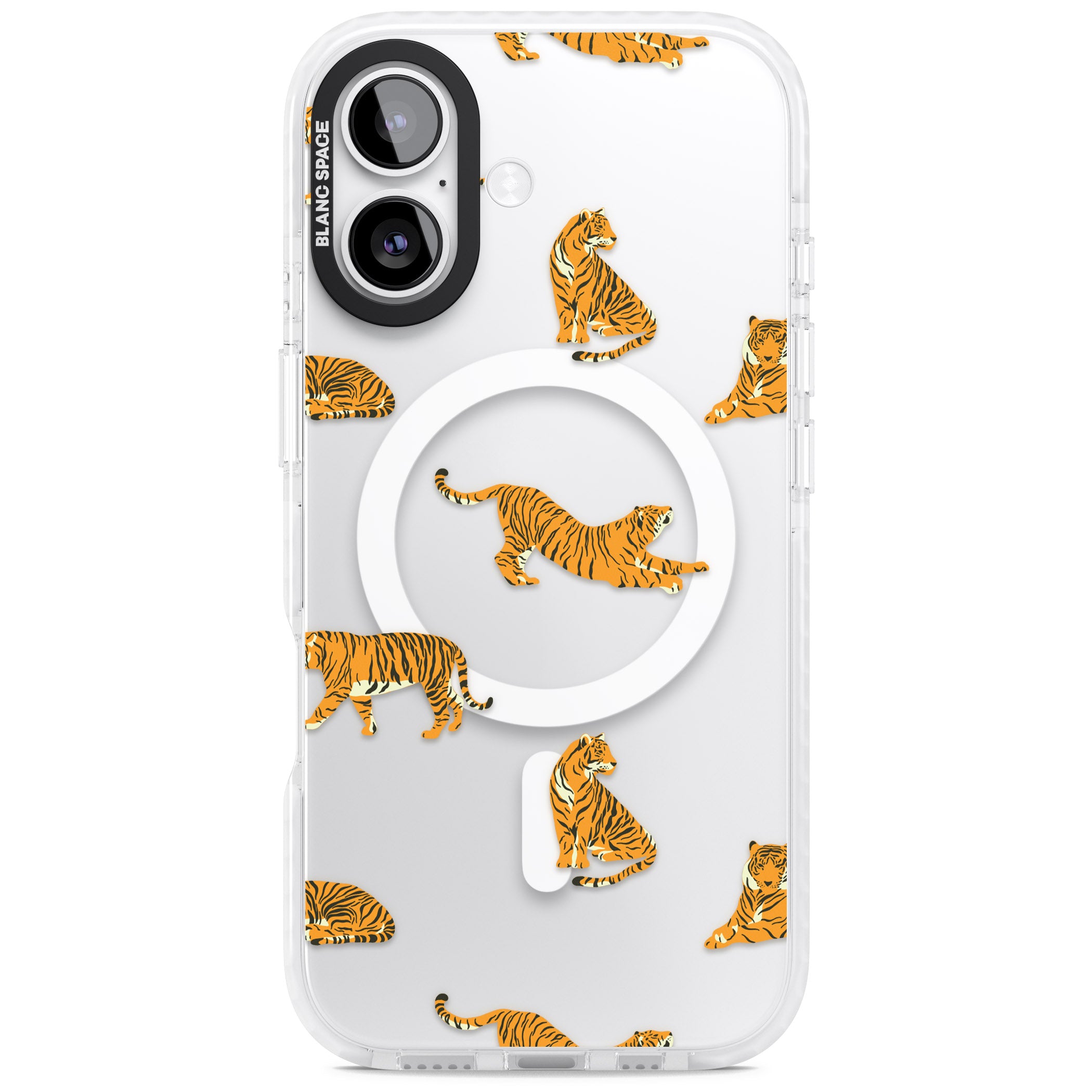 Clear Tiger Jungle iPhone 17 Impact Pro Clear Phone Case
