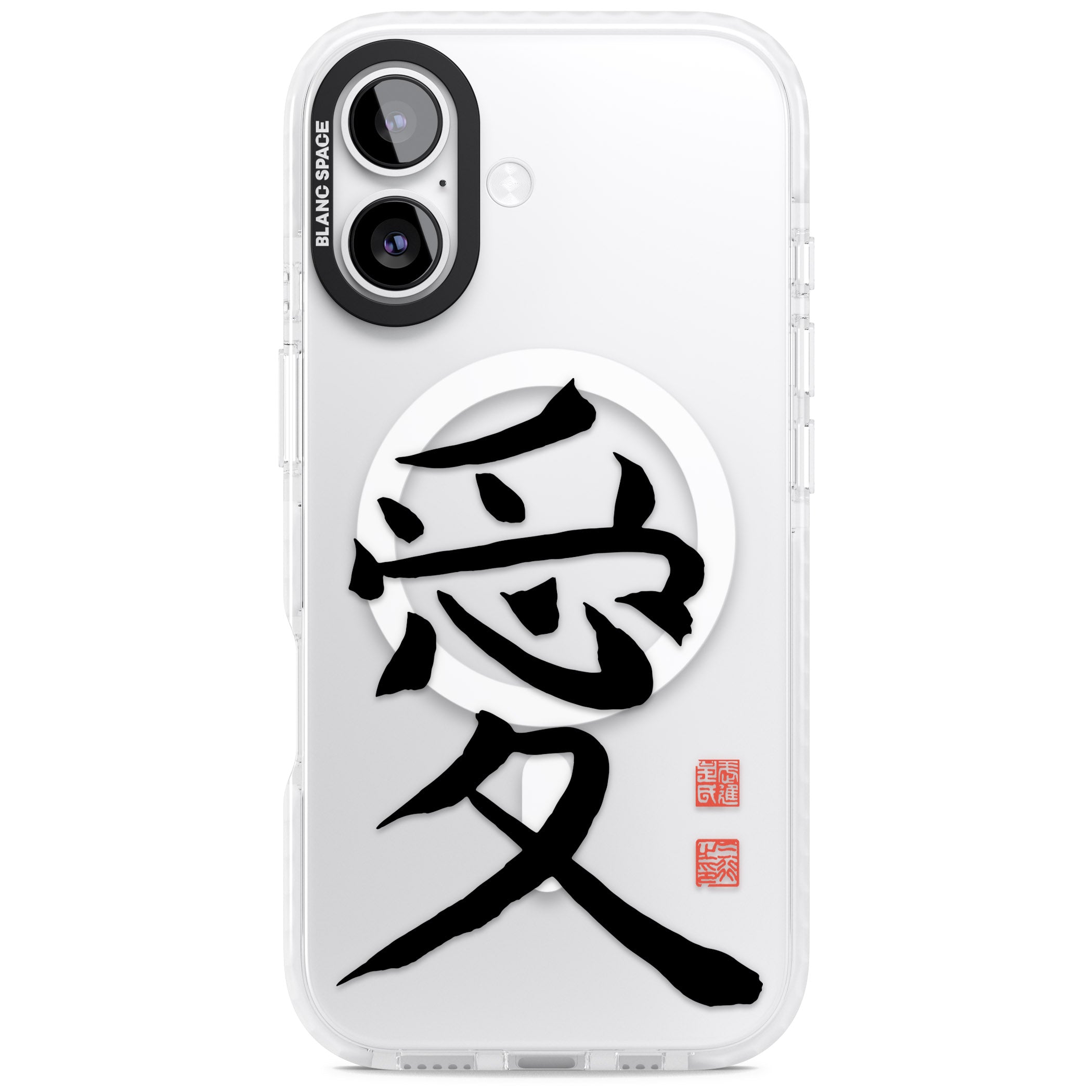 Japanese Kanji Love iPhone 17 Impact Pro Clear Phone Case