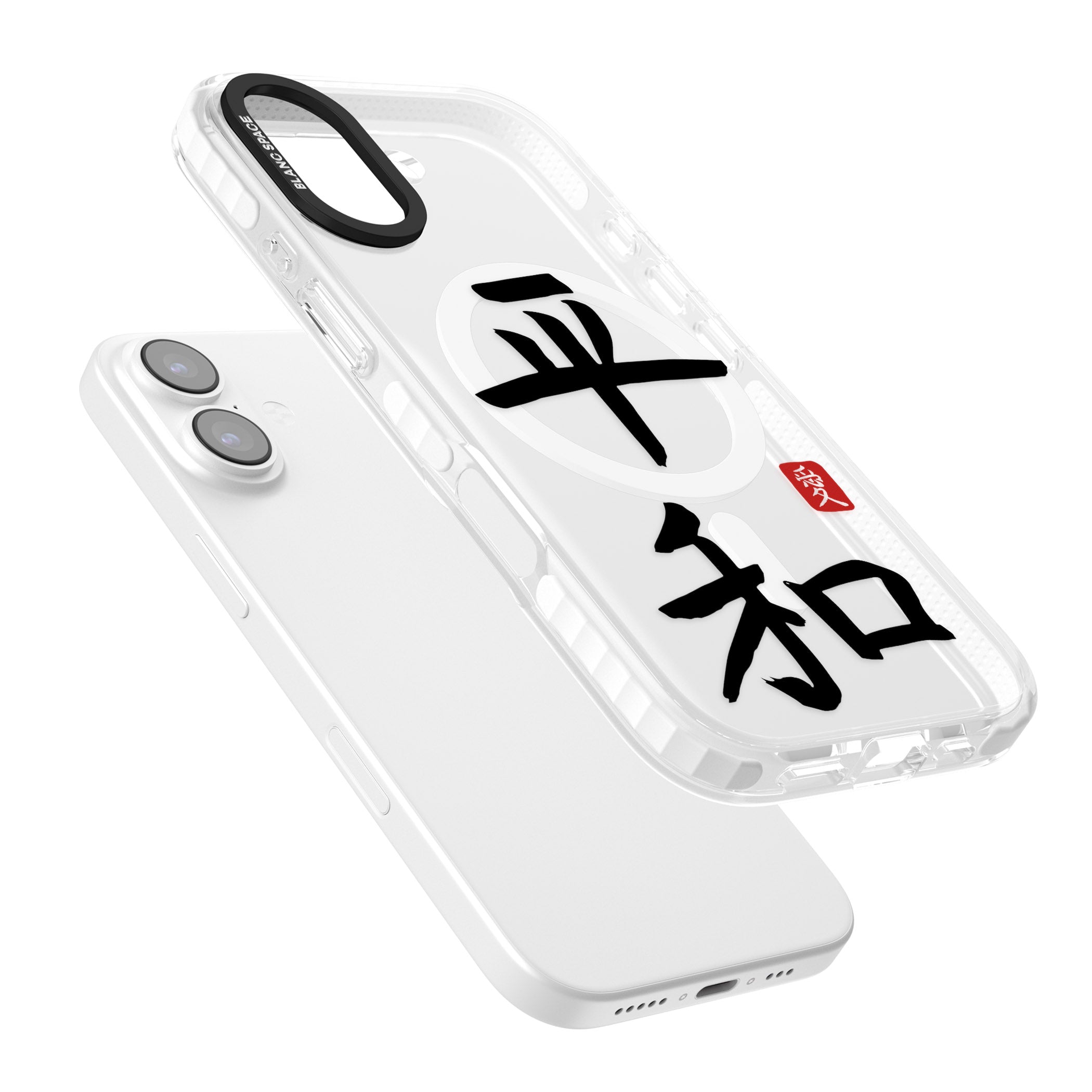 Japanese Kanji Peace iPhone 17 Impact Pro Clear Phone Case Colours