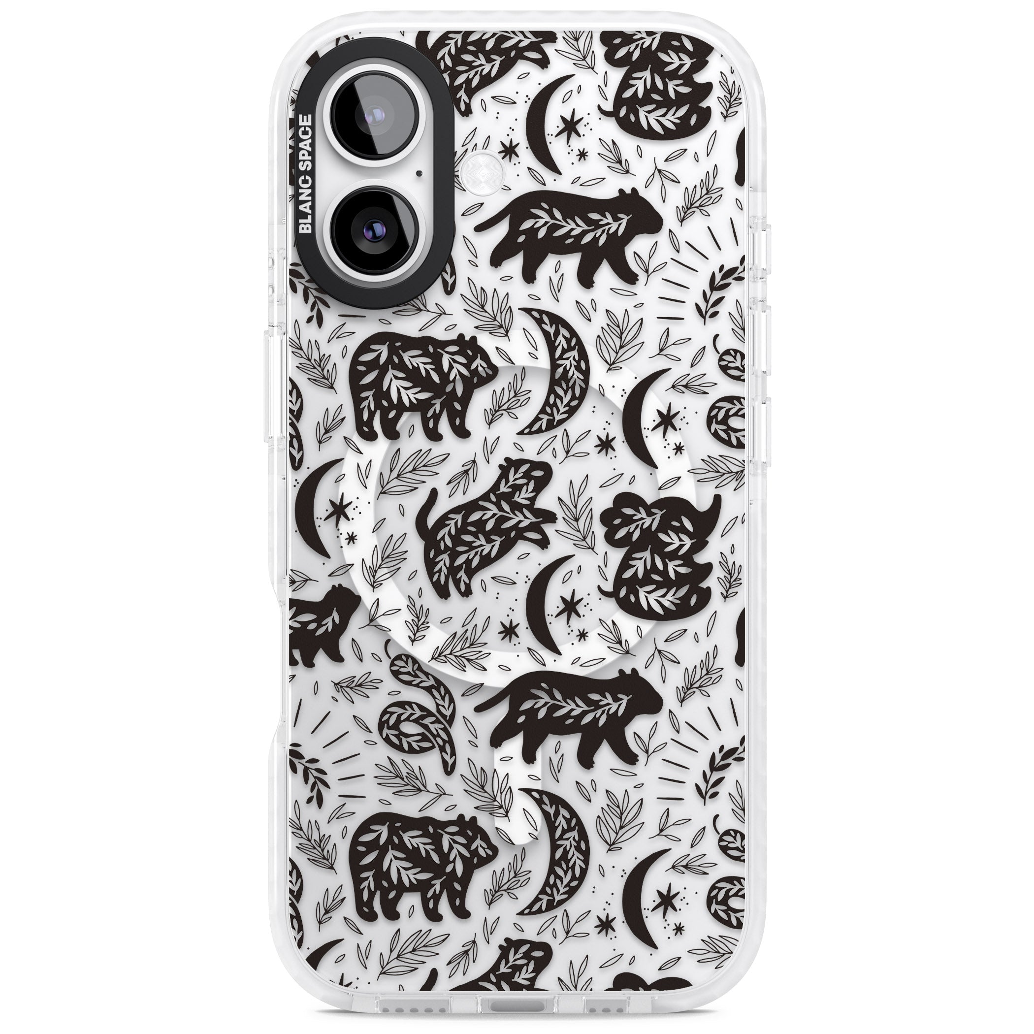 Midnight Forest Animals iPhone 17 Impact Pro Clear Phone Case
