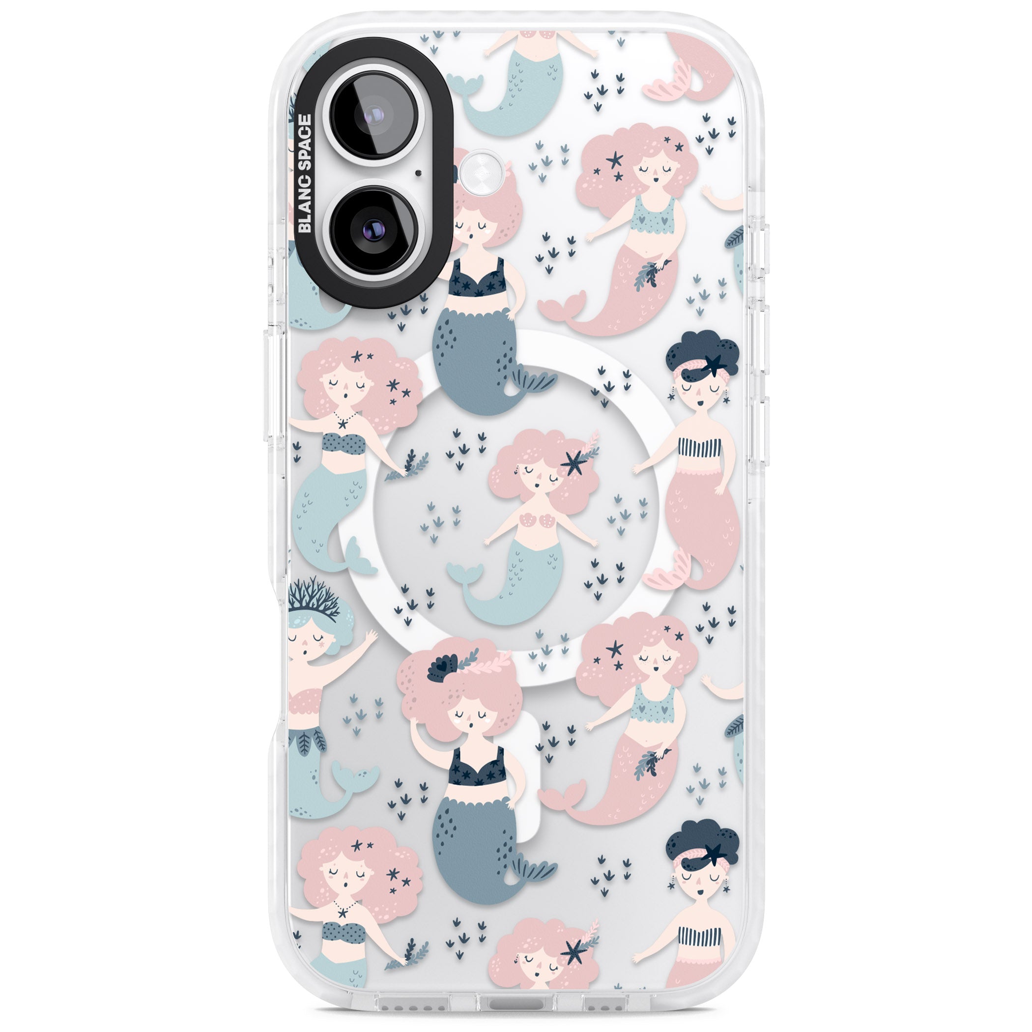 Under The Sea Mermaids (Clear) iPhone 17 Impact Pro Clear Phone Case