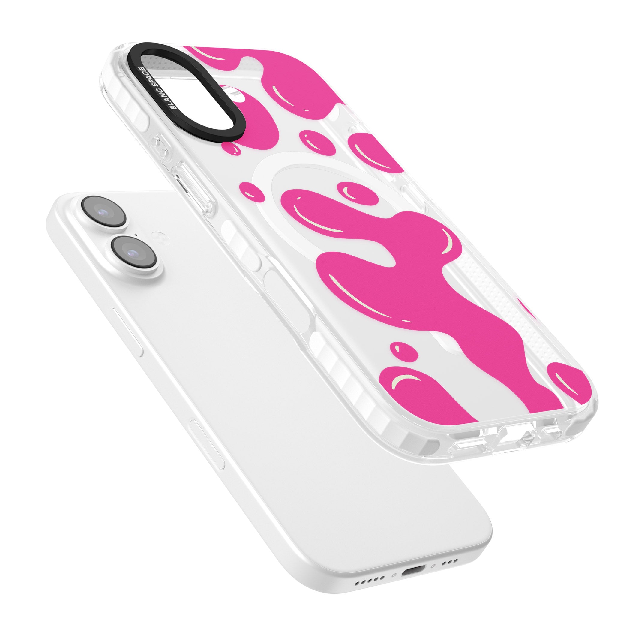 Pink Lava Lamp iPhone 17 Impact Pro Clear Phone Case Colours