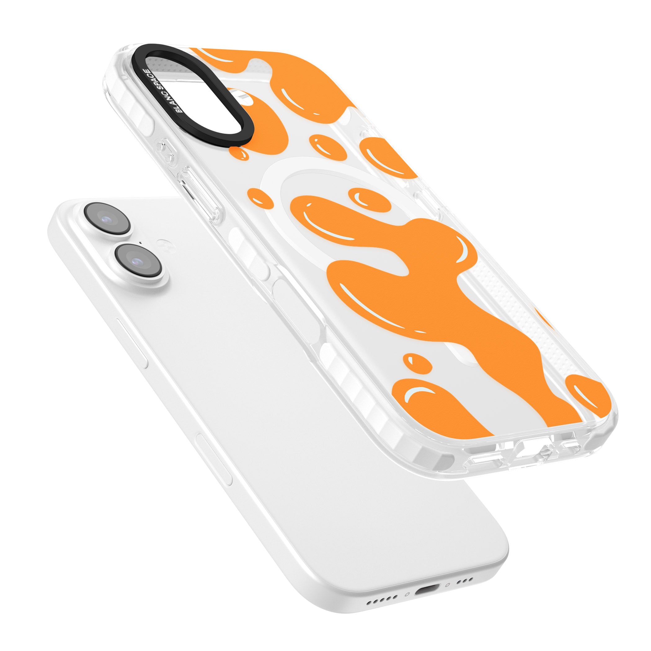 Orange Lava Lamp iPhone 17 Impact Pro Clear Phone Case Colours