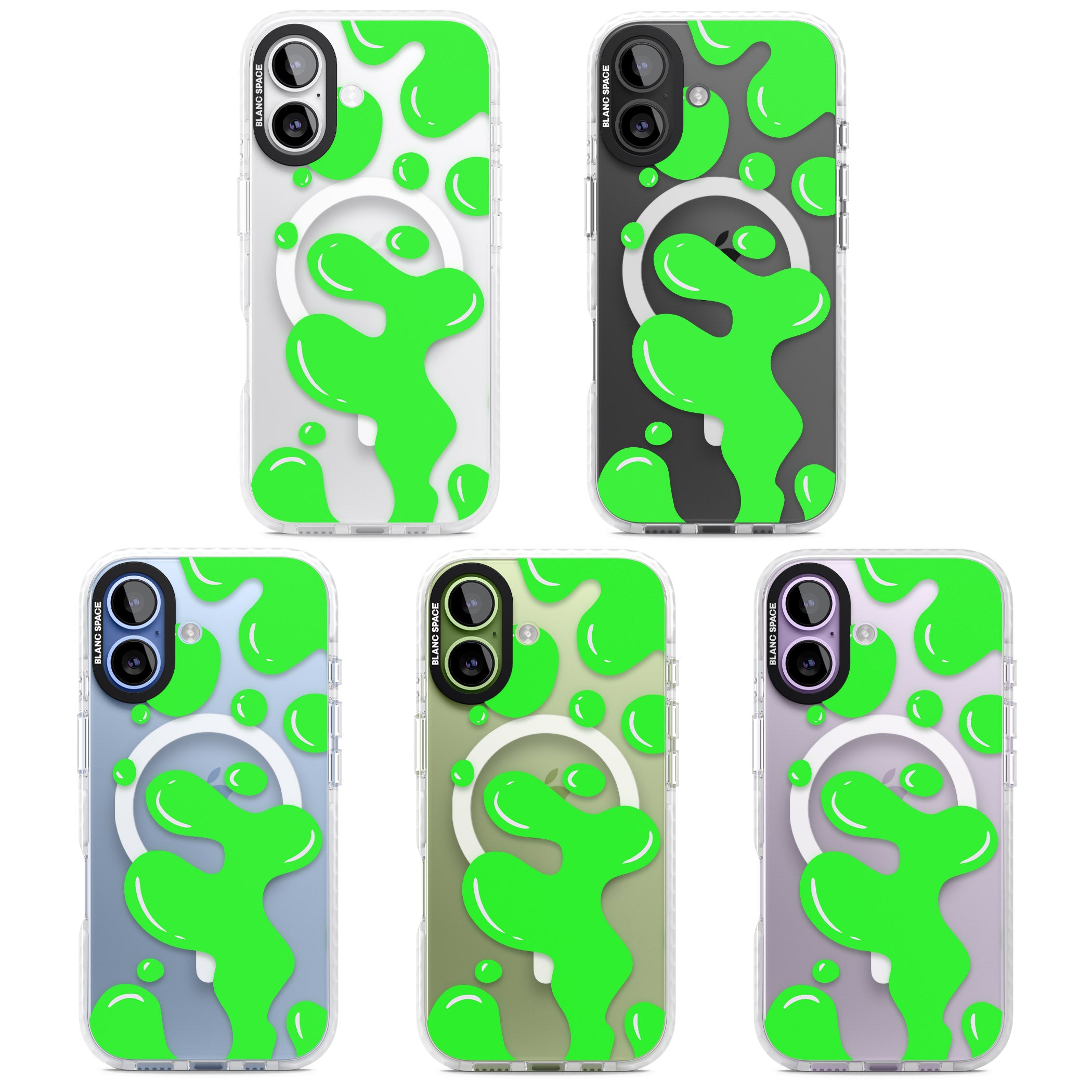 Green Lava Lamp iPhone 17 Impact Pro Clear Phone Case APT Impact Protection