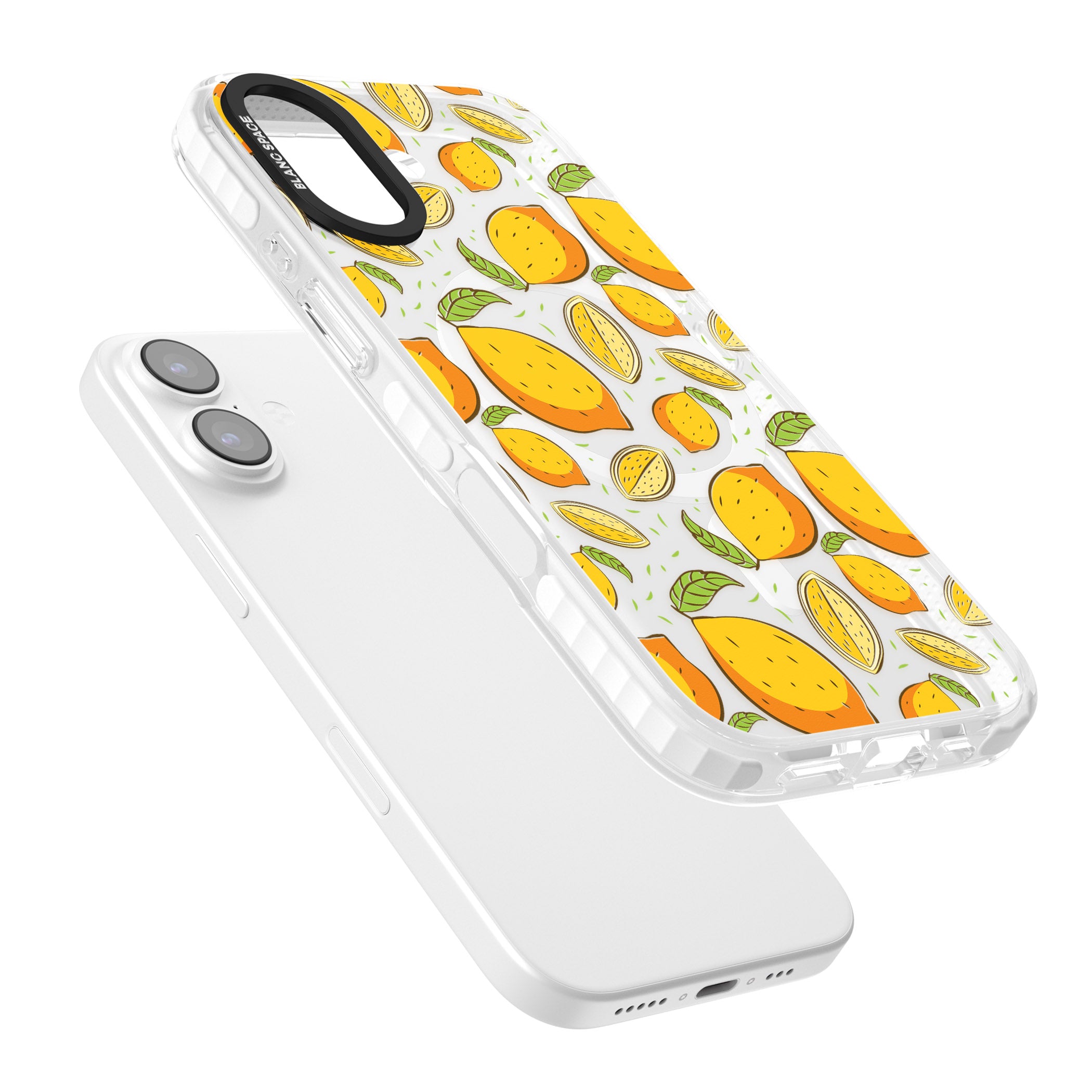 Lemon Pattern iPhone 17 Impact Pro Clear Phone Case Colours