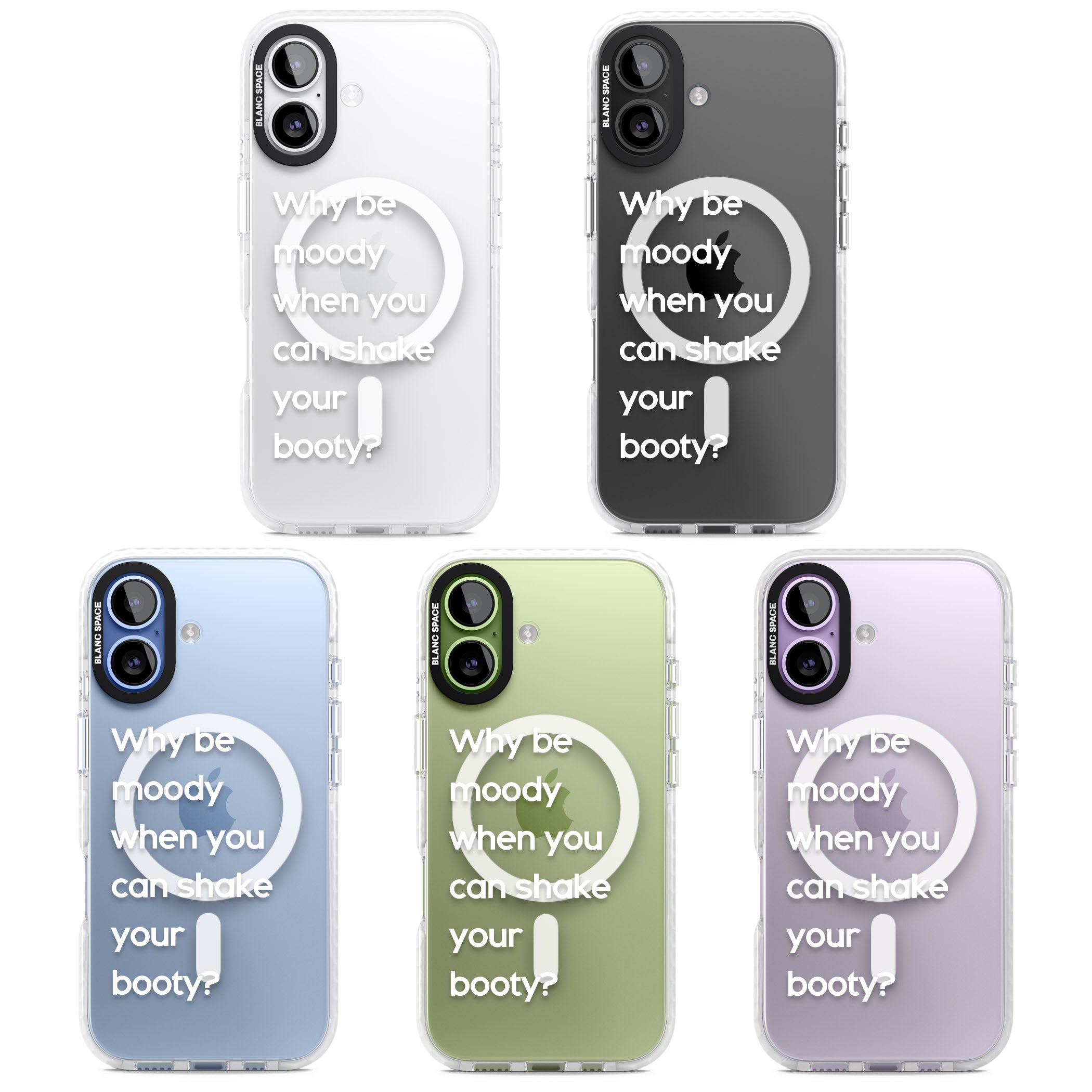 Why Be Moody When You Can Shake Your Booty? iPhone 17 Impact Pro Clear Phone Case APT Impact Protection