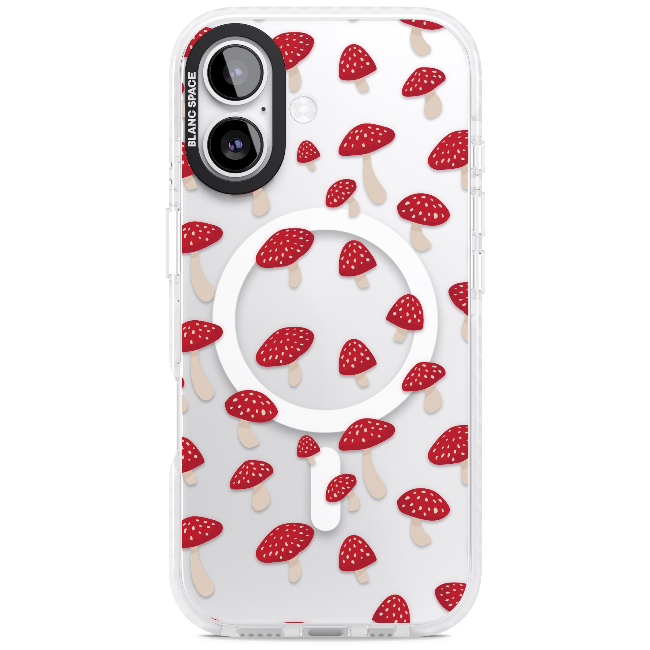 Magical Mushroom Pattern iPhone 17 Impact Pro Clear Phone Case