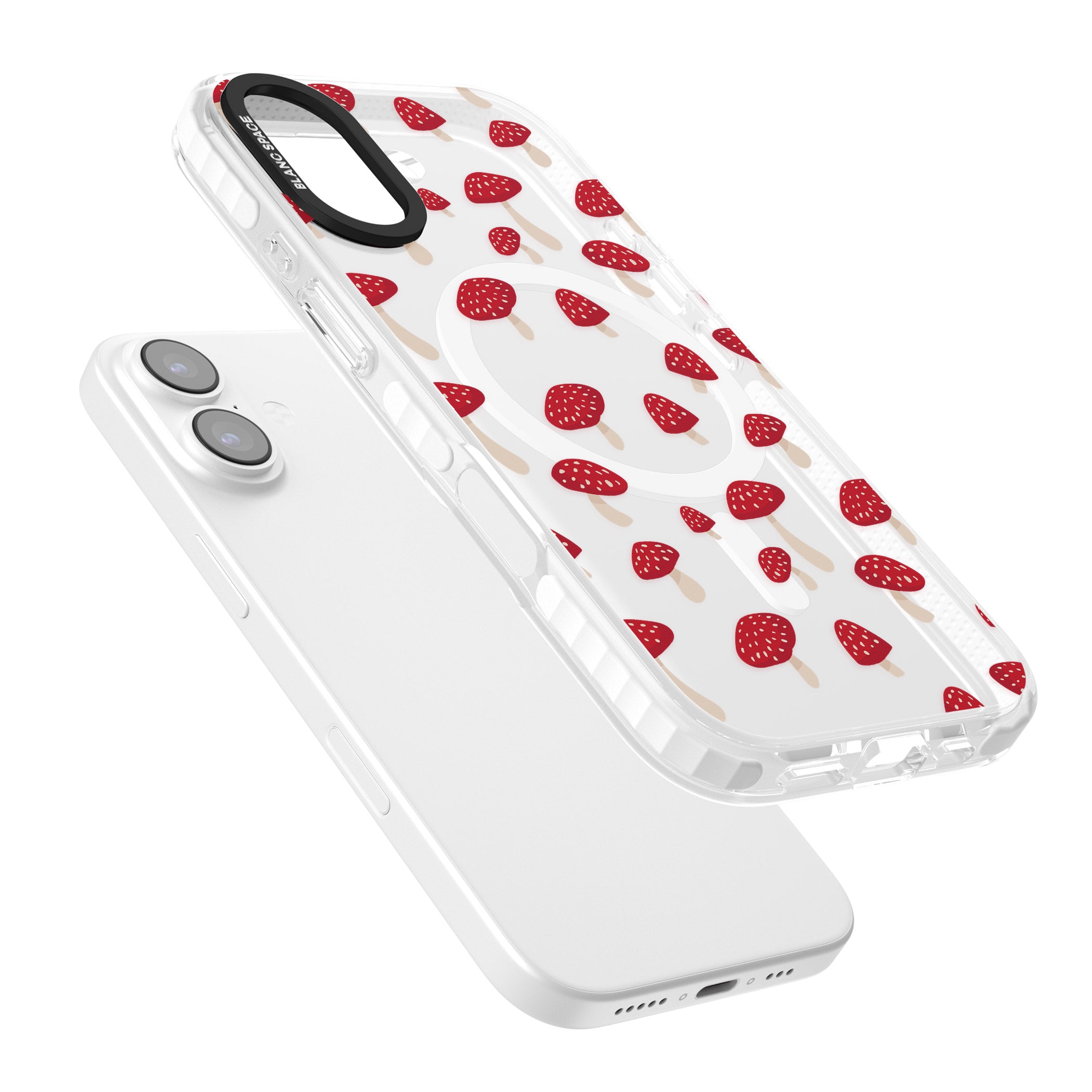 Magical Mushroom Pattern iPhone 17 Impact Pro Clear Phone Case Colours