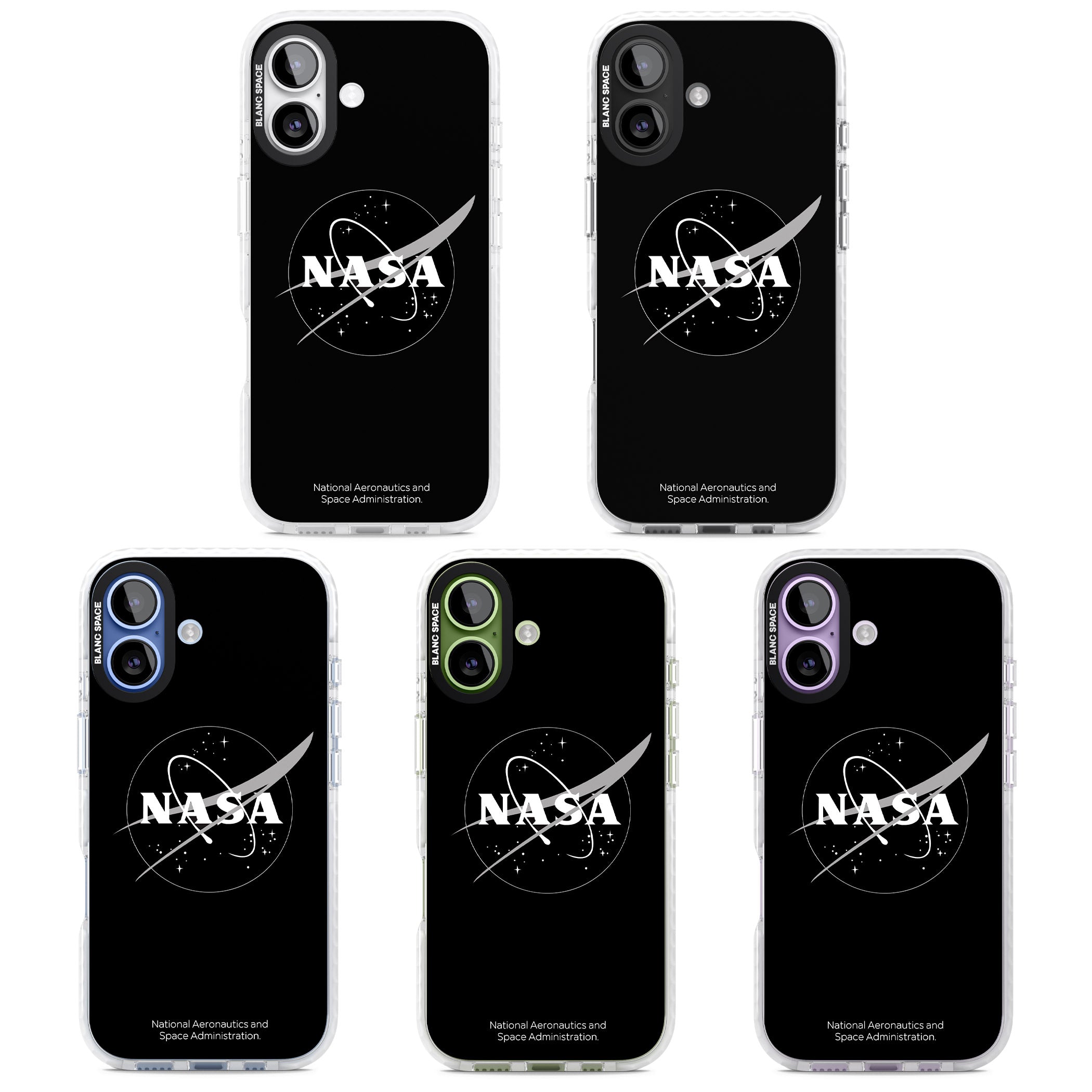 Dark Nasa Meatball iPhone 17 Impact Pro Clear Phone Case APT Impact Protection