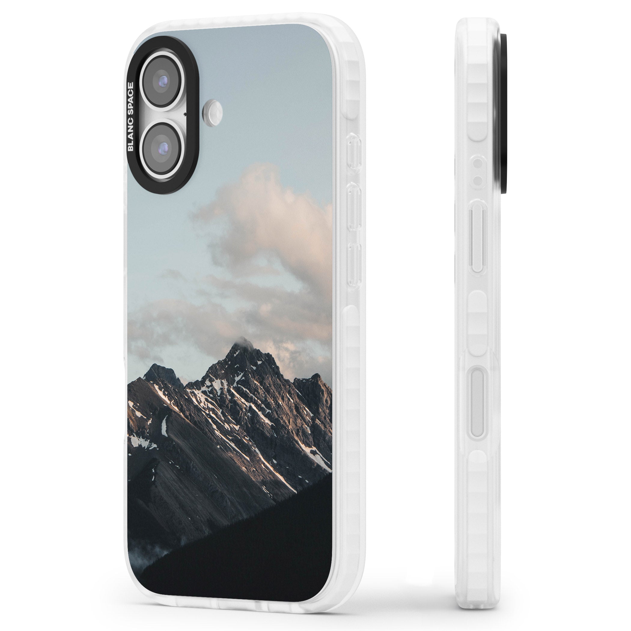 Twilight Mountain iPhone 17 Impact Pro Clear Phone Case Side Profile