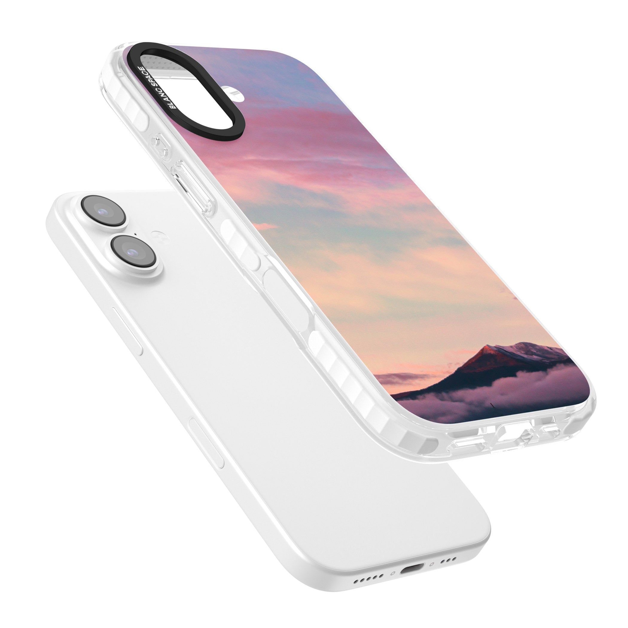 Pastel Mountain Sunset iPhone 17 Impact Pro Clear Phone Case Colours