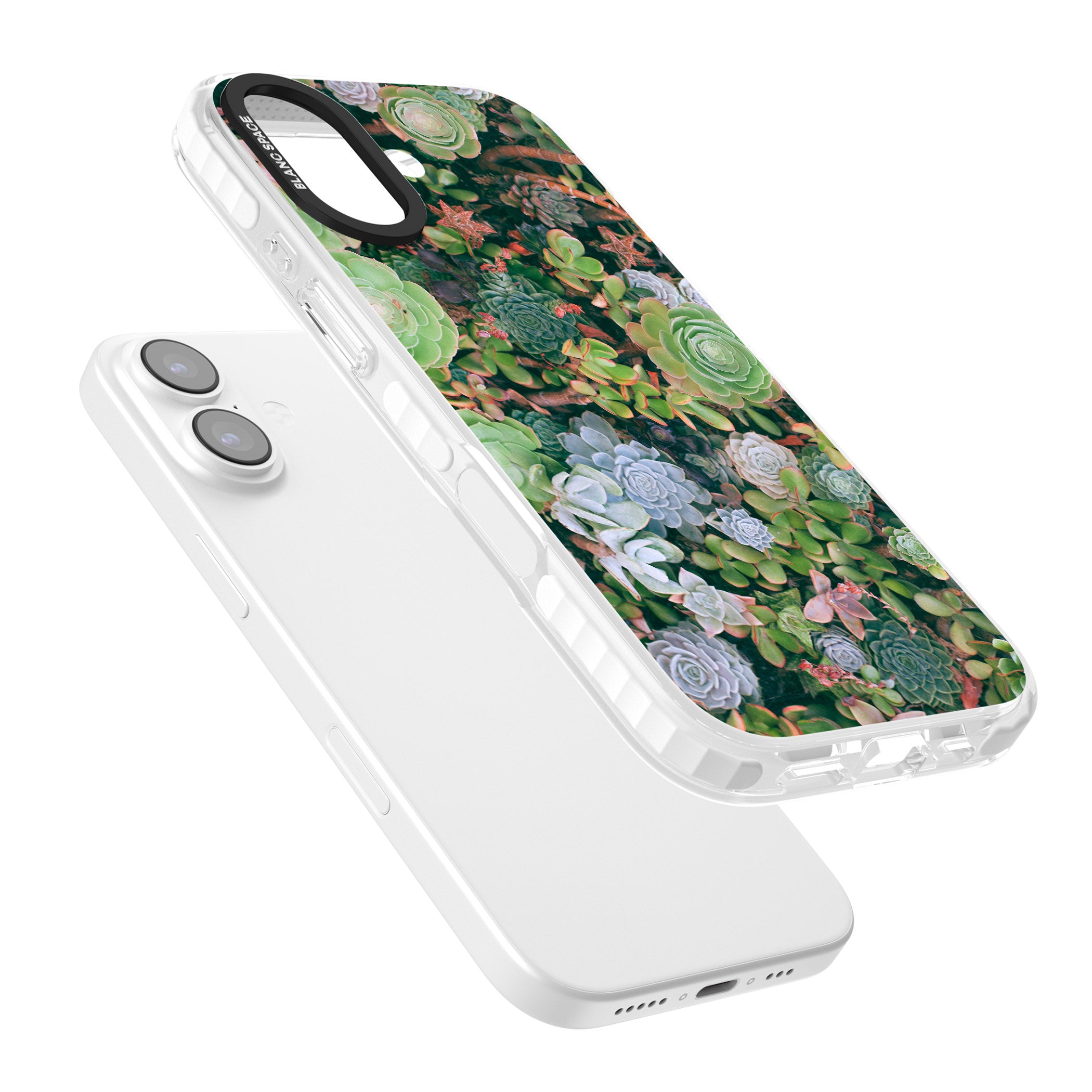 Succulent Garden iPhone 17 Impact Pro Clear Phone Case Colours
