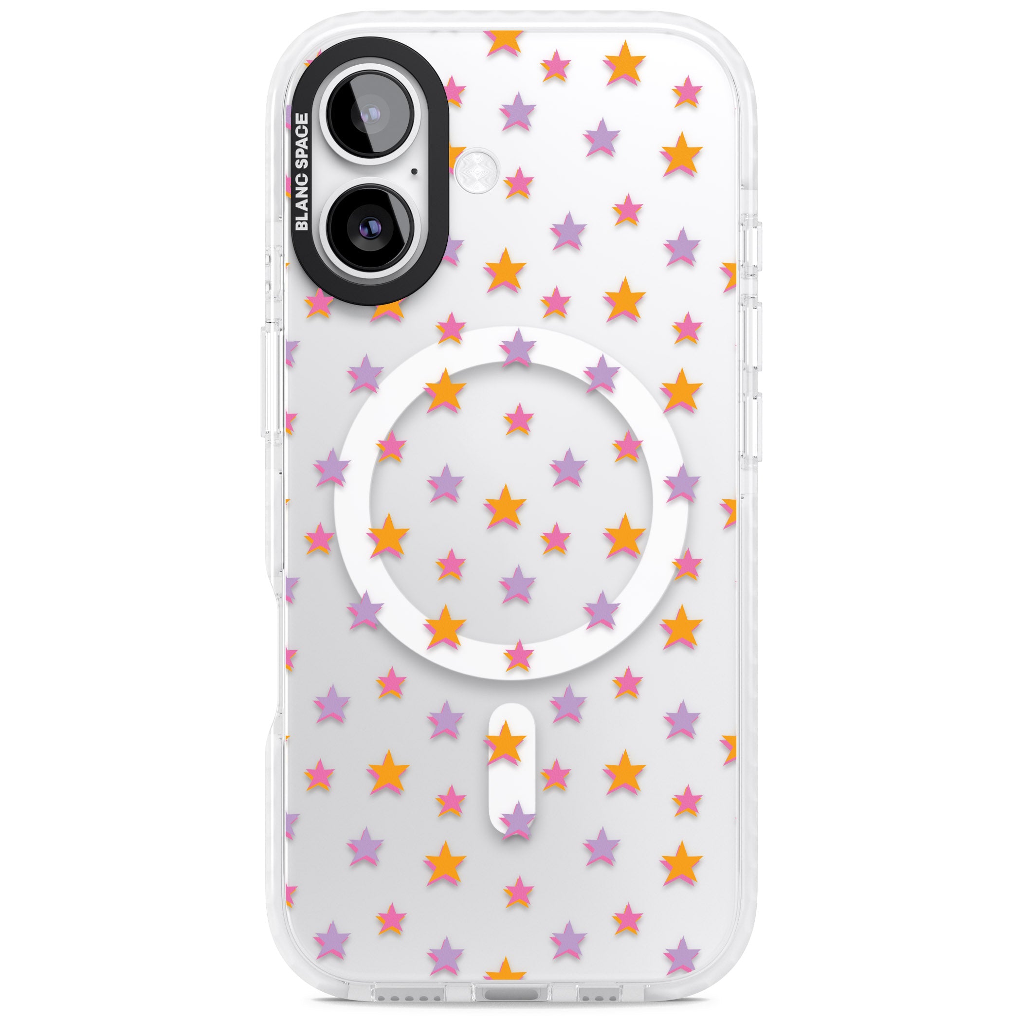 Spangling Stars Pattern iPhone 17 Impact Pro Clear Phone Case