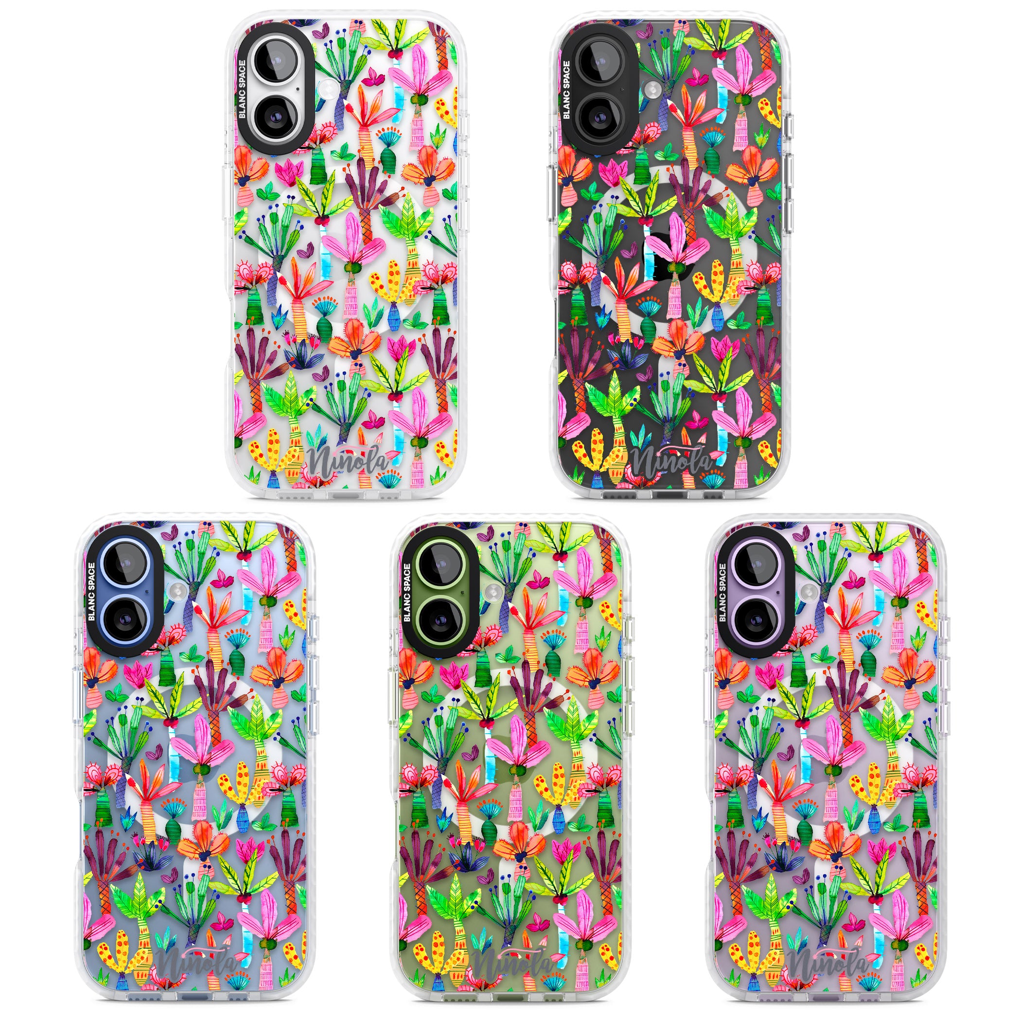 Tropical Botanical iPhone 17 Impact Pro Clear Phone Case APT Impact Protection