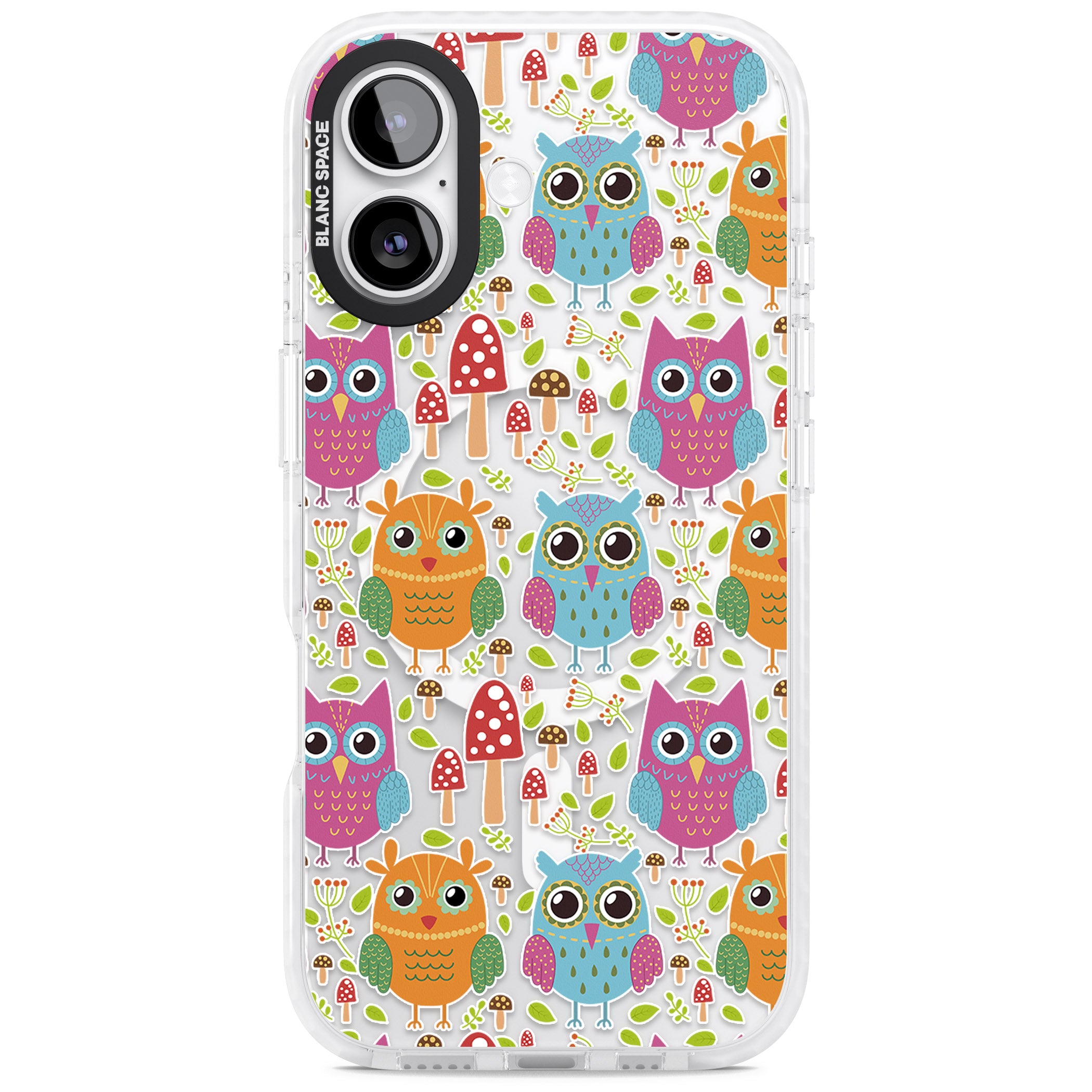 Forrest Owl Clear Pattern iPhone 17 Impact Pro Clear Phone Case