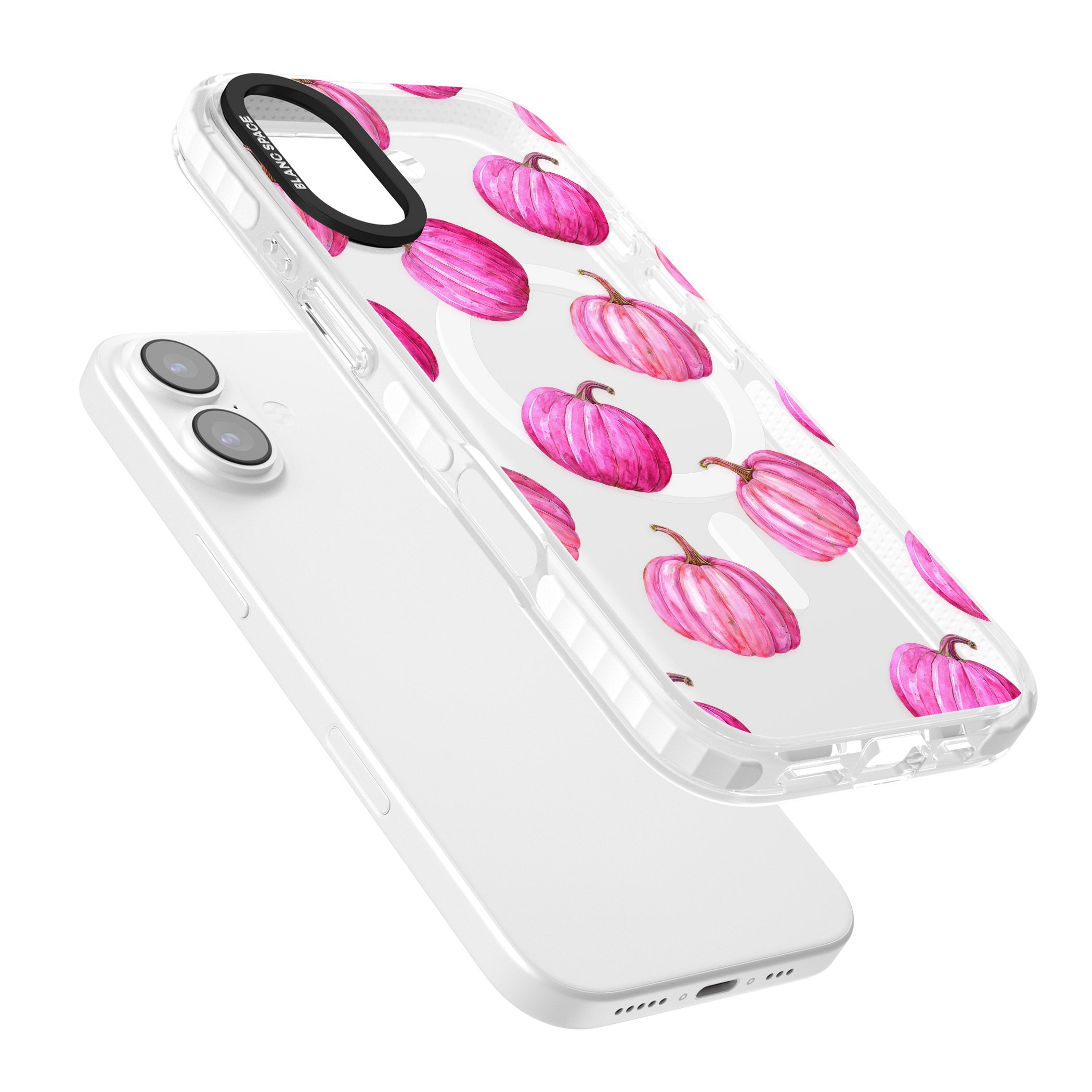 Pink Pumpkins iPhone 17 Impact Pro Clear Phone Case Colours