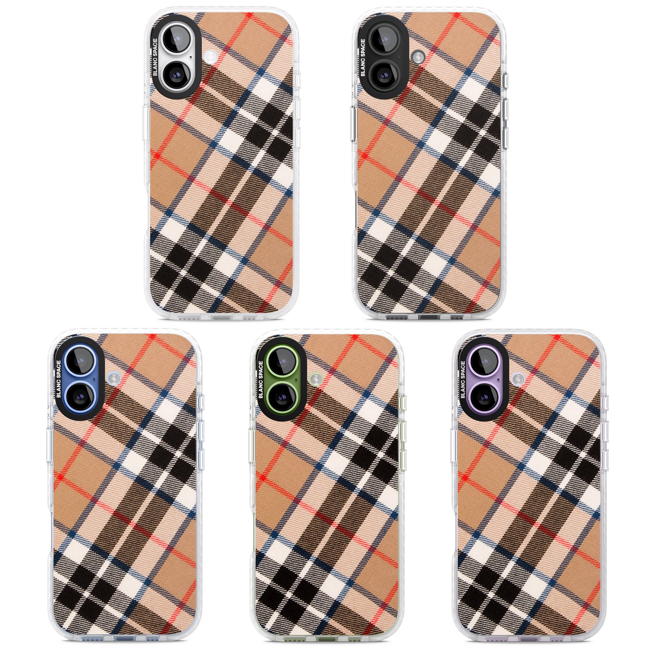 Haymarket Check iPhone 17 Impact Pro Clear Phone Case APT Impact Protection