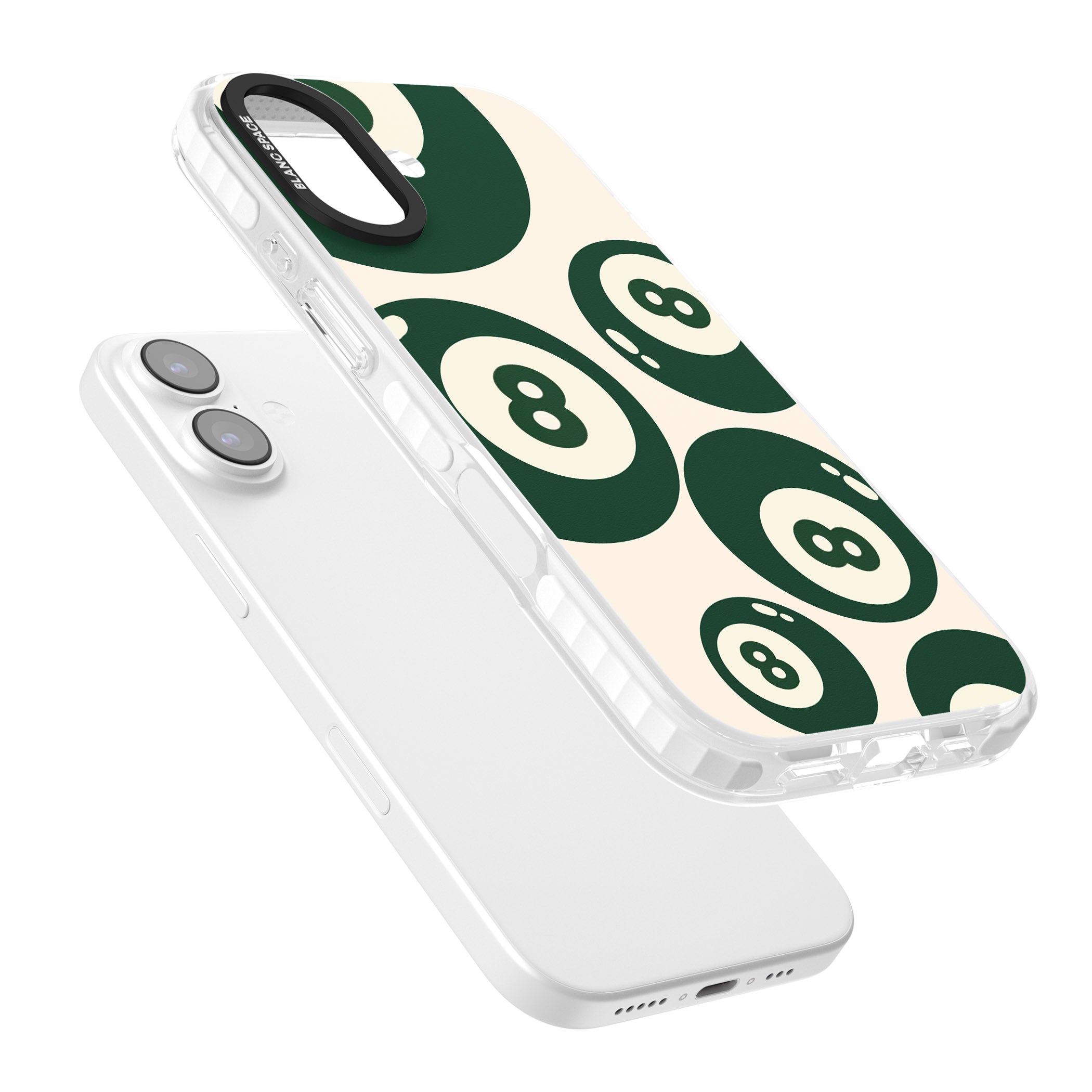 Green Eight Balls iPhone 17 Impact Pro Clear Phone Case Colours