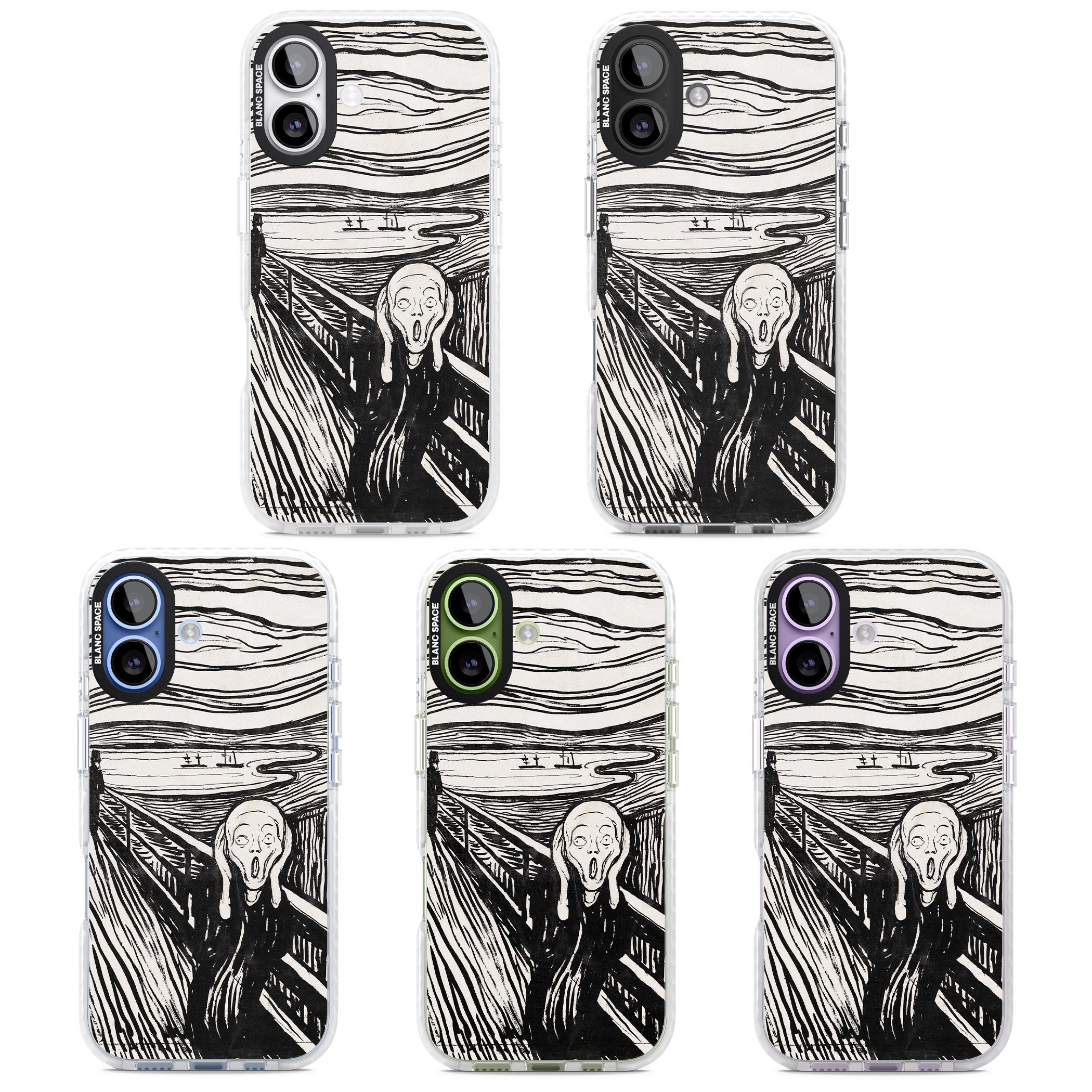 The Scream iPhone 17 Impact Pro Clear Phone Case APT Impact Protection