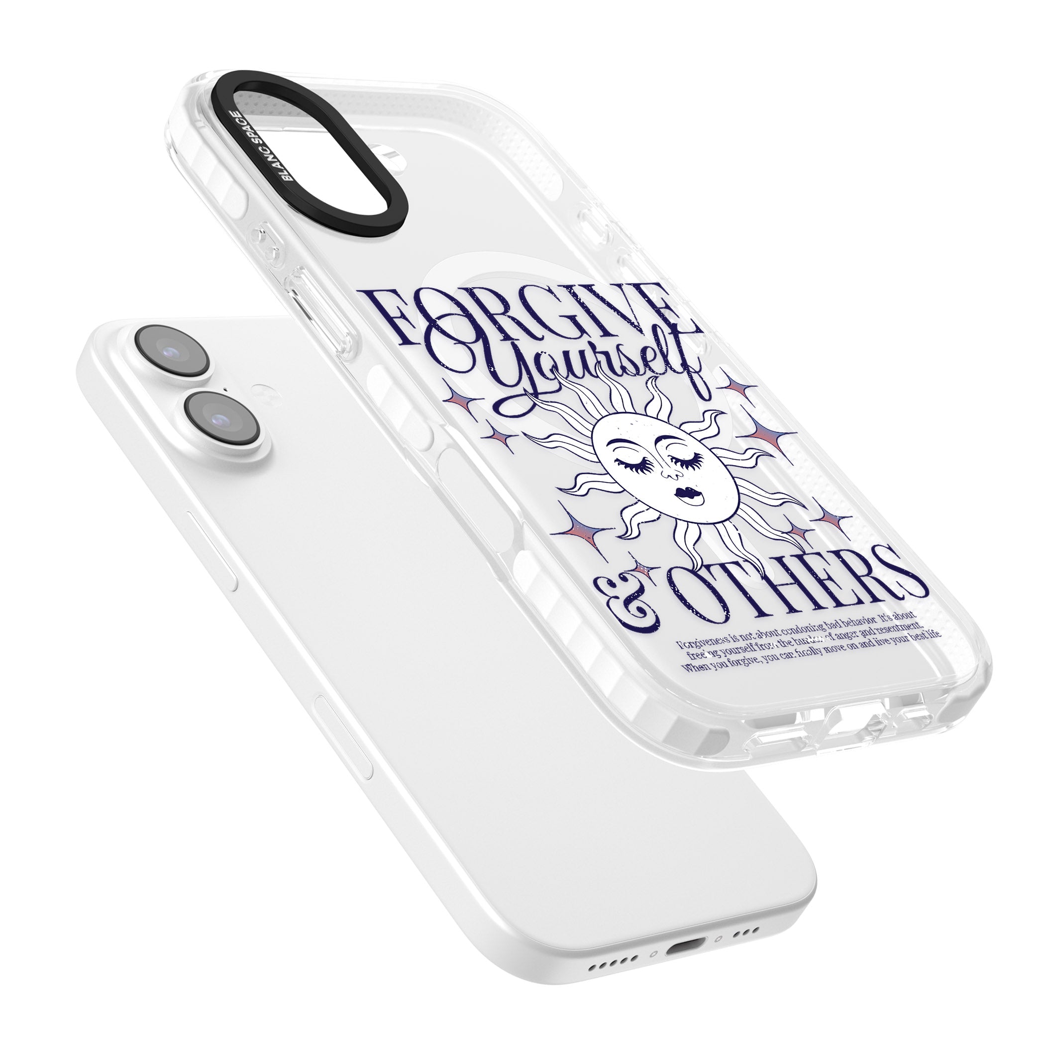 Forgiveness iPhone 17 Impact Pro Clear Phone Case Colours