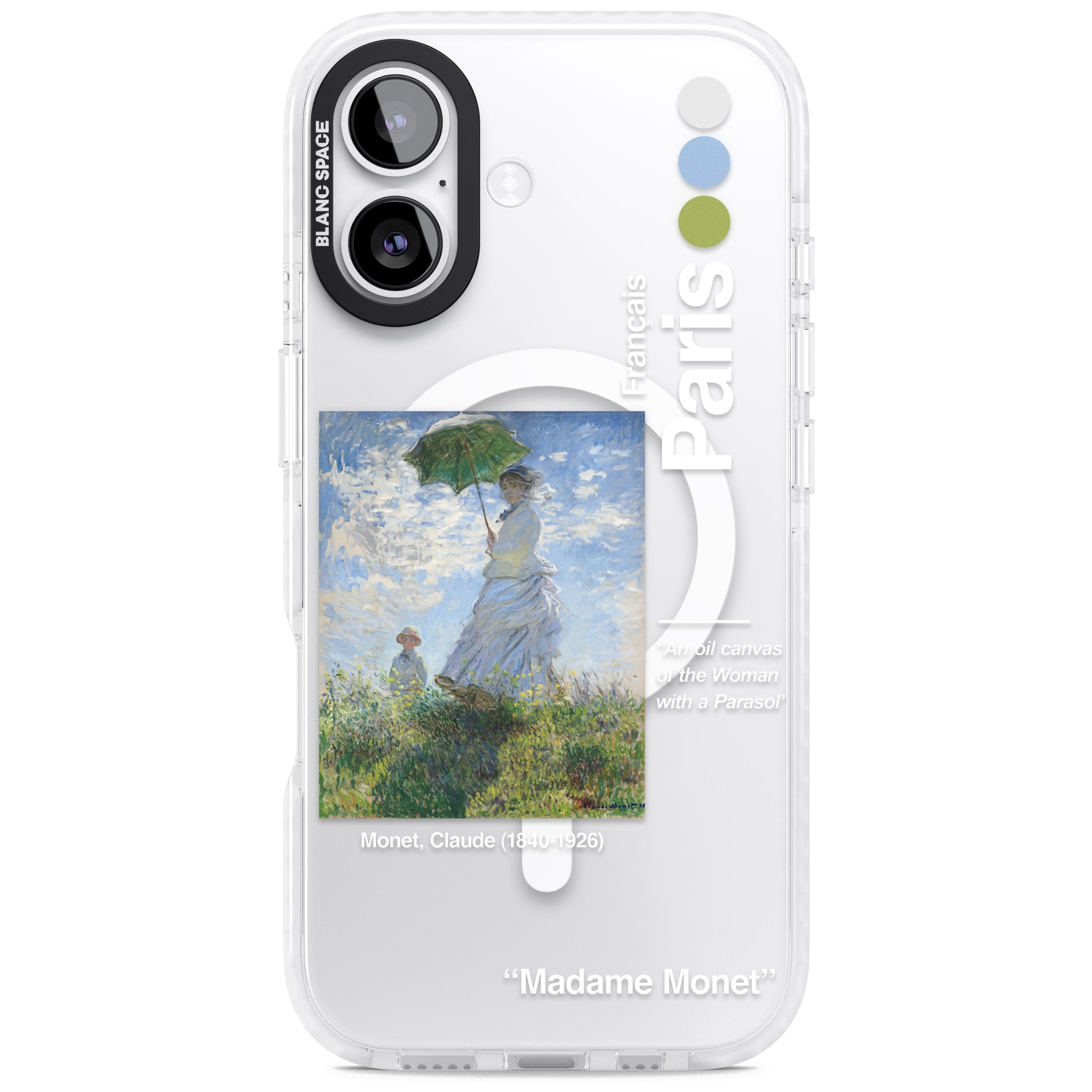 Madame Monet And Her Son iPhone 17 Impact Pro Clear Phone Case