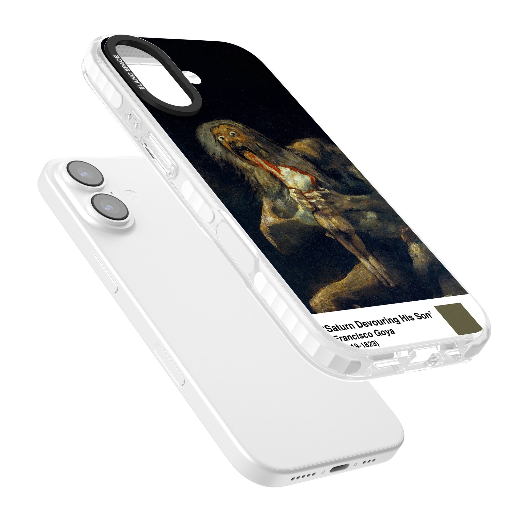 Saturn Devouring His Son iPhone 17 Impact Pro Clear Phone Case Colours