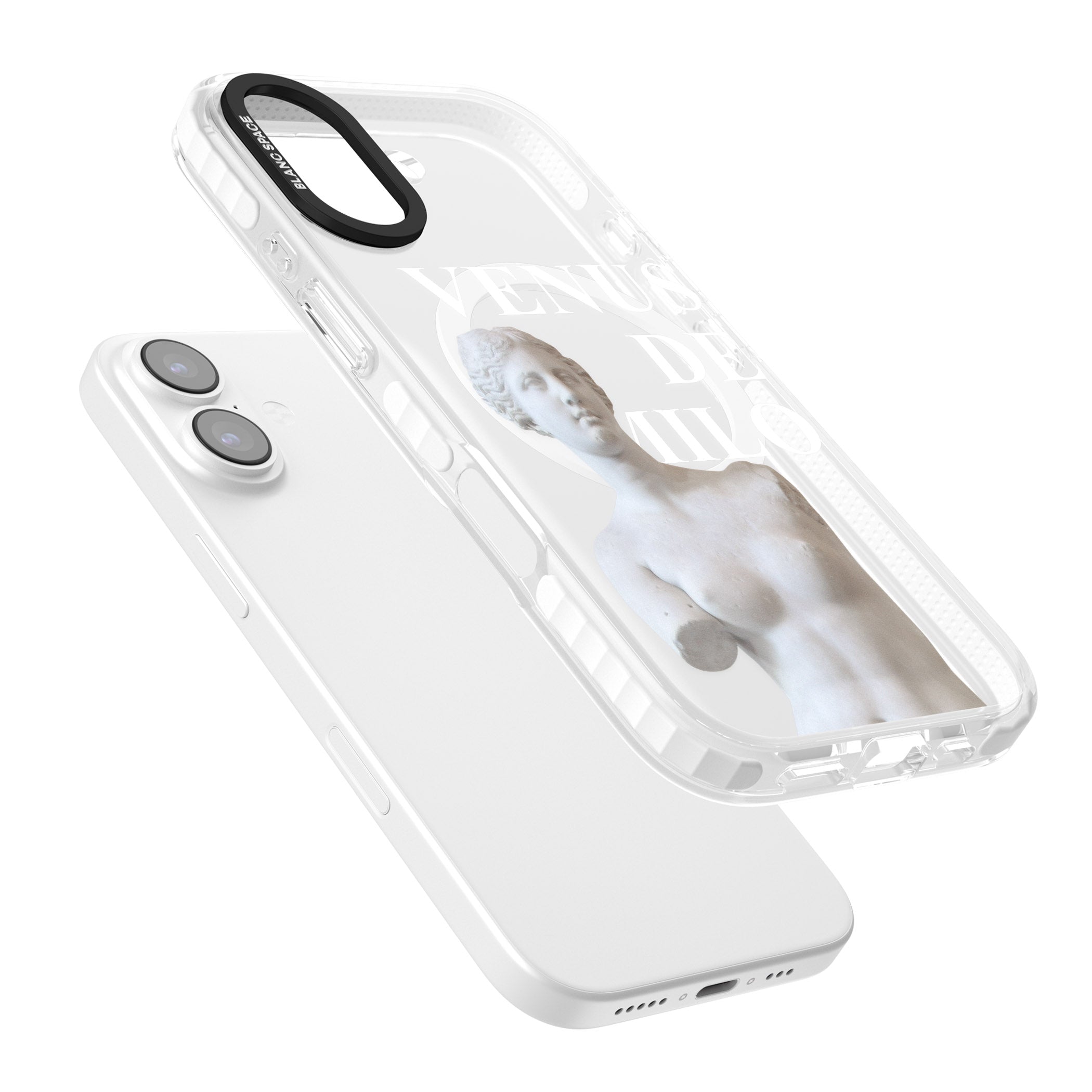 Venus De Milo Cutout iPhone 17 Impact Pro Clear Phone Case Colours