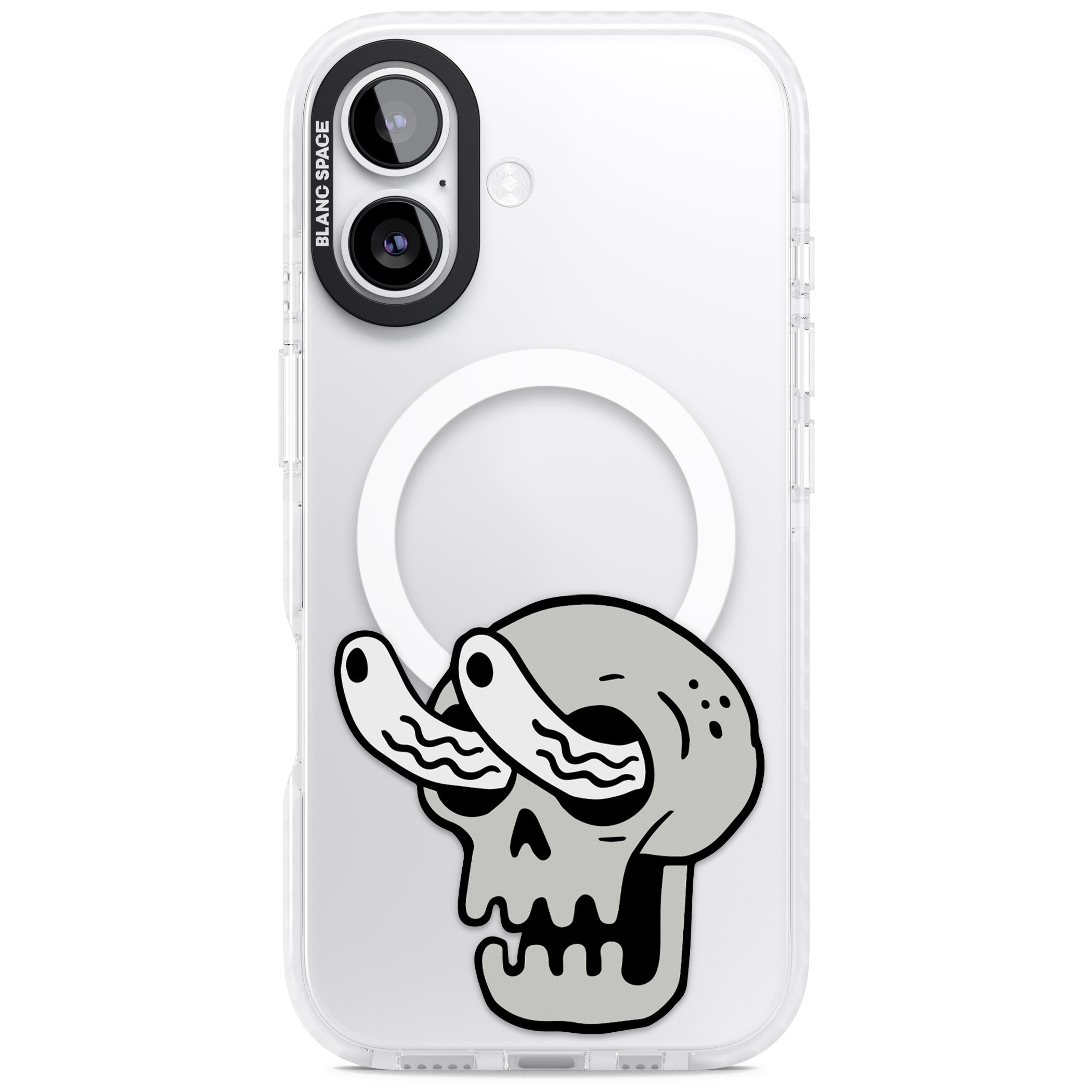 Skull Eyes iPhone 17 Impact Pro Clear Phone Case