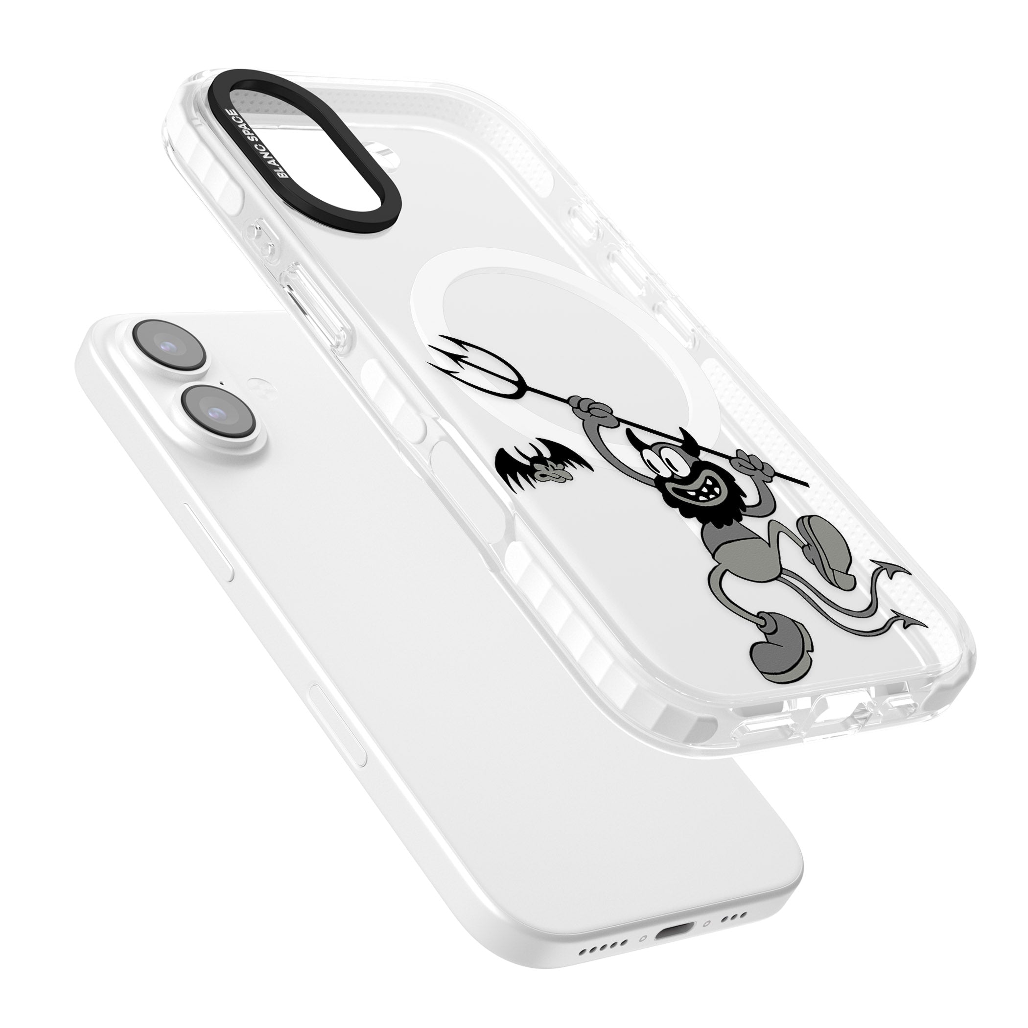 Dancing Devil iPhone 17 Impact Pro Clear Phone Case Colours