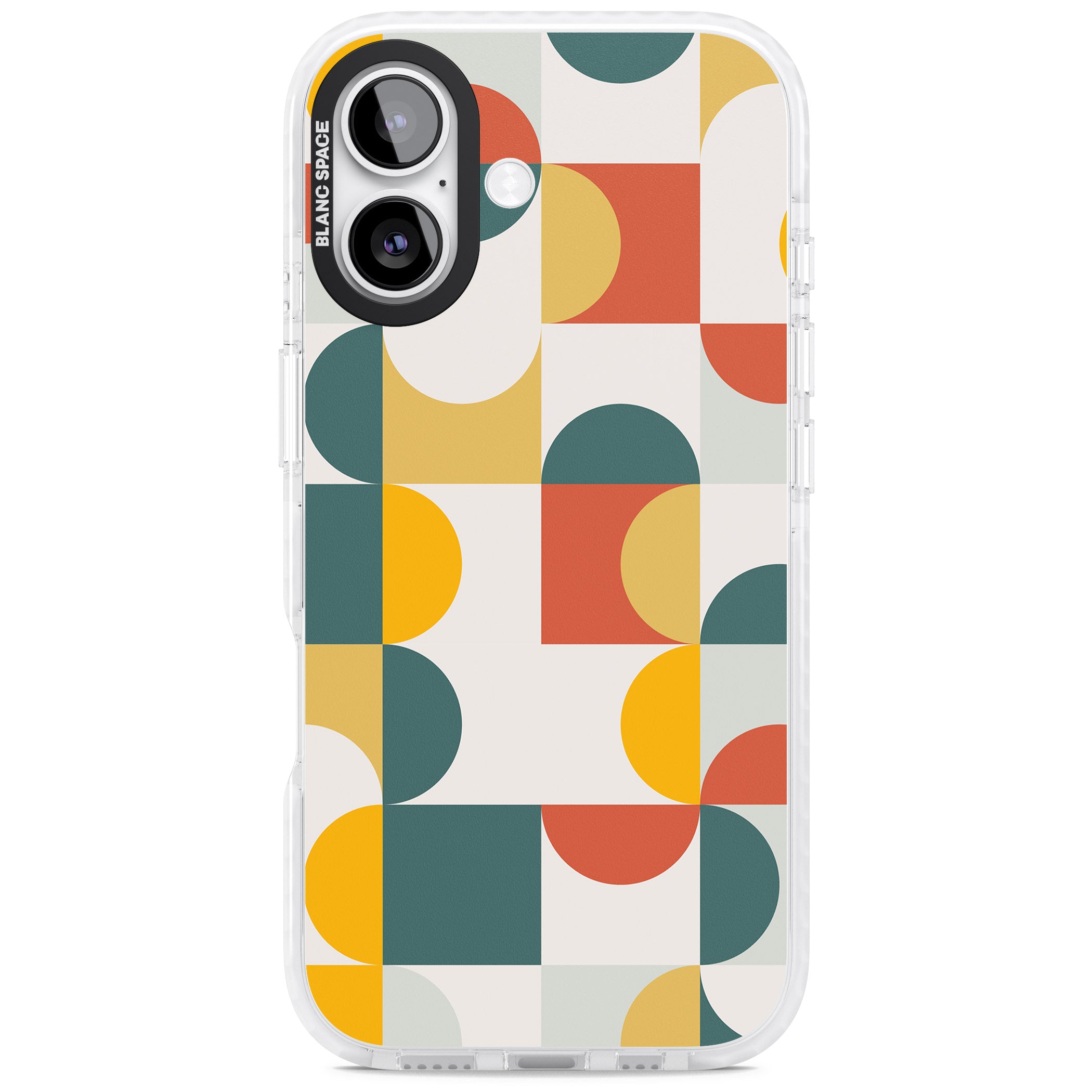 Retro Color Blocks iPhone 17 Impact Pro Clear Phone Case
