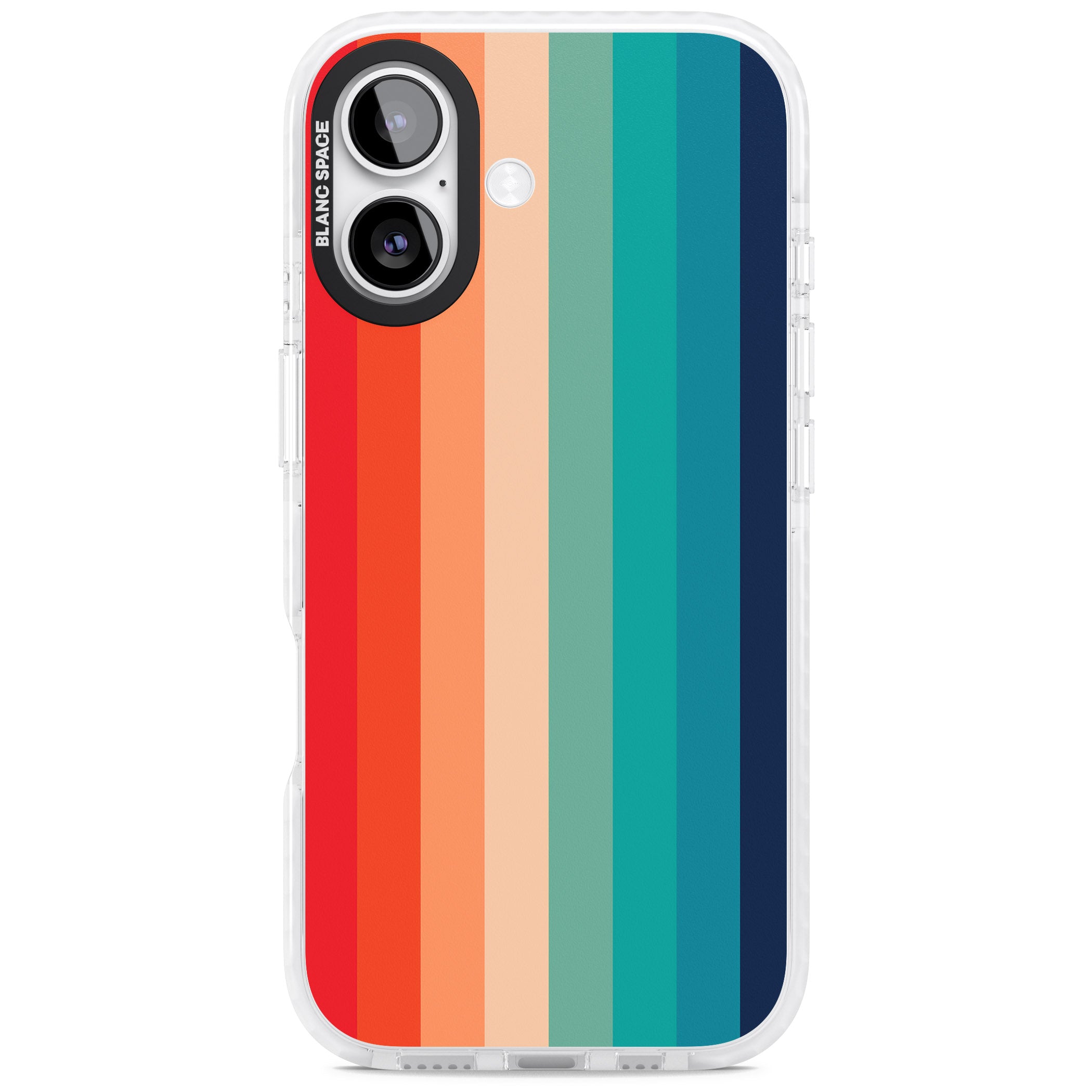 Retro 70'S Colour Palette iPhone 17 Impact Pro Clear Phone Case