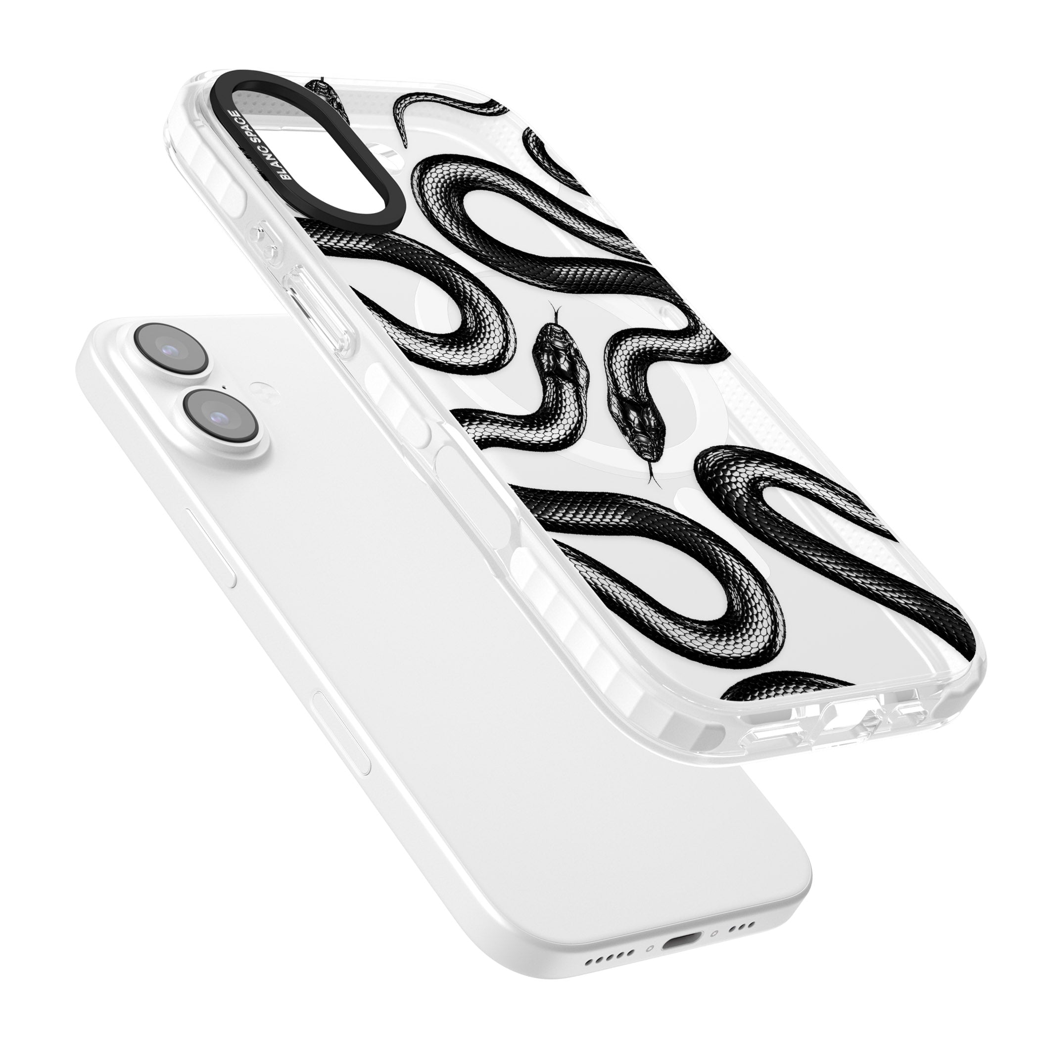 Black Kingsnake iPhone 17 Impact Pro Clear Phone Case Colours