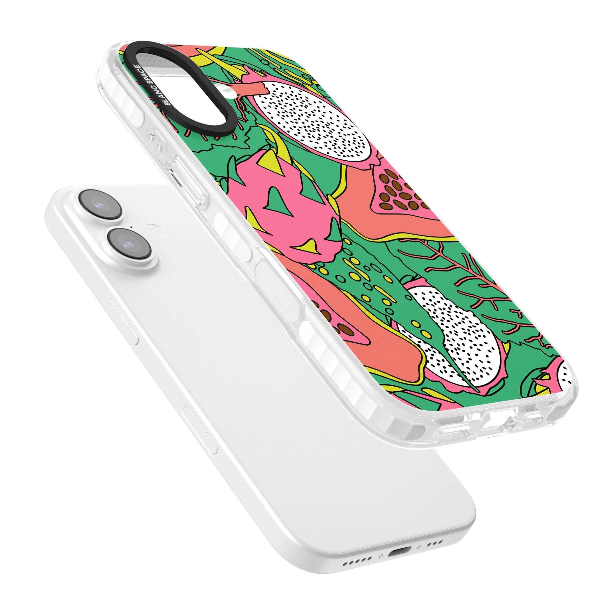 Psychedelic Salad iPhone 17 Impact Pro Clear Phone Case Colours