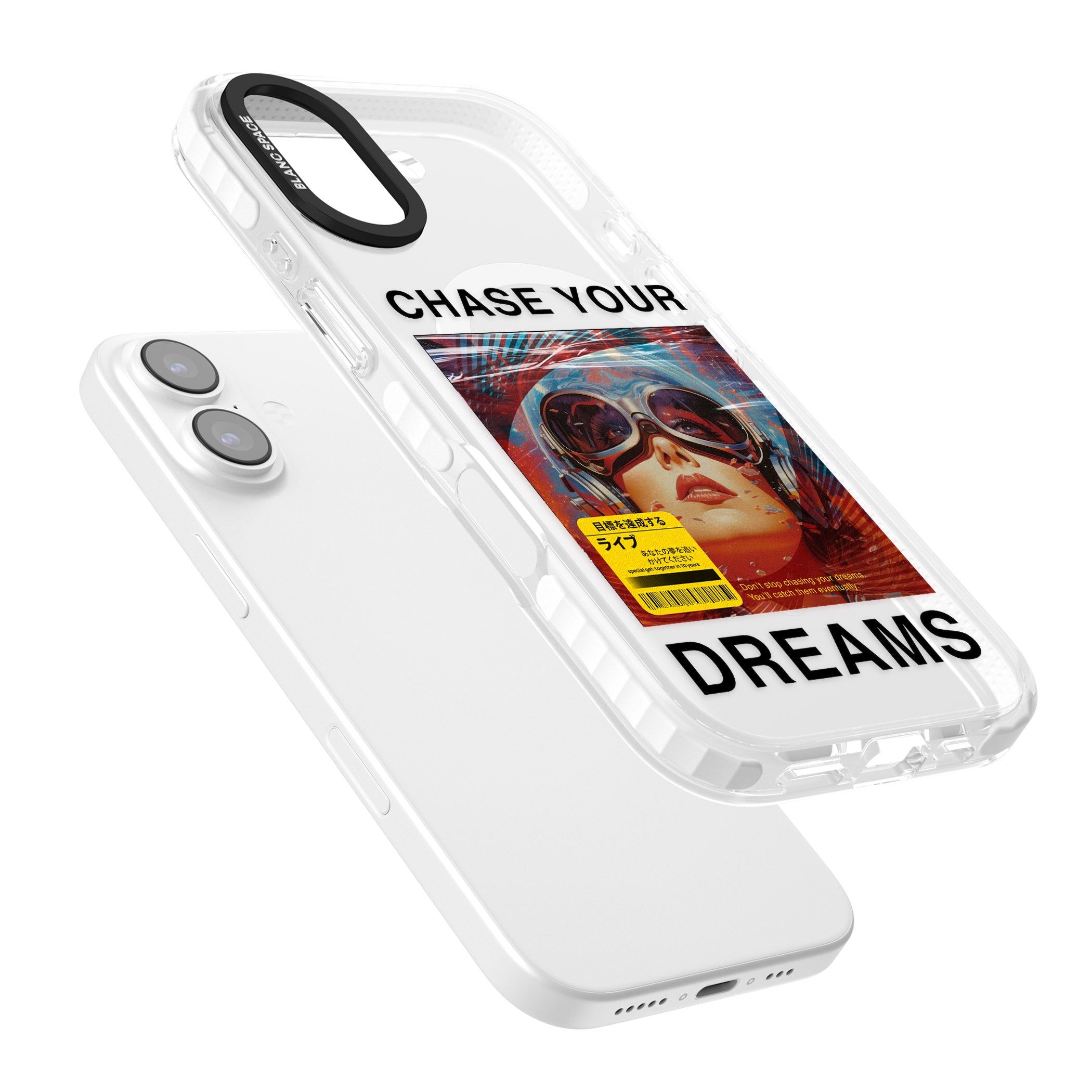 Chase Your Dreams iPhone 17 Impact Pro Clear Phone Case Colours