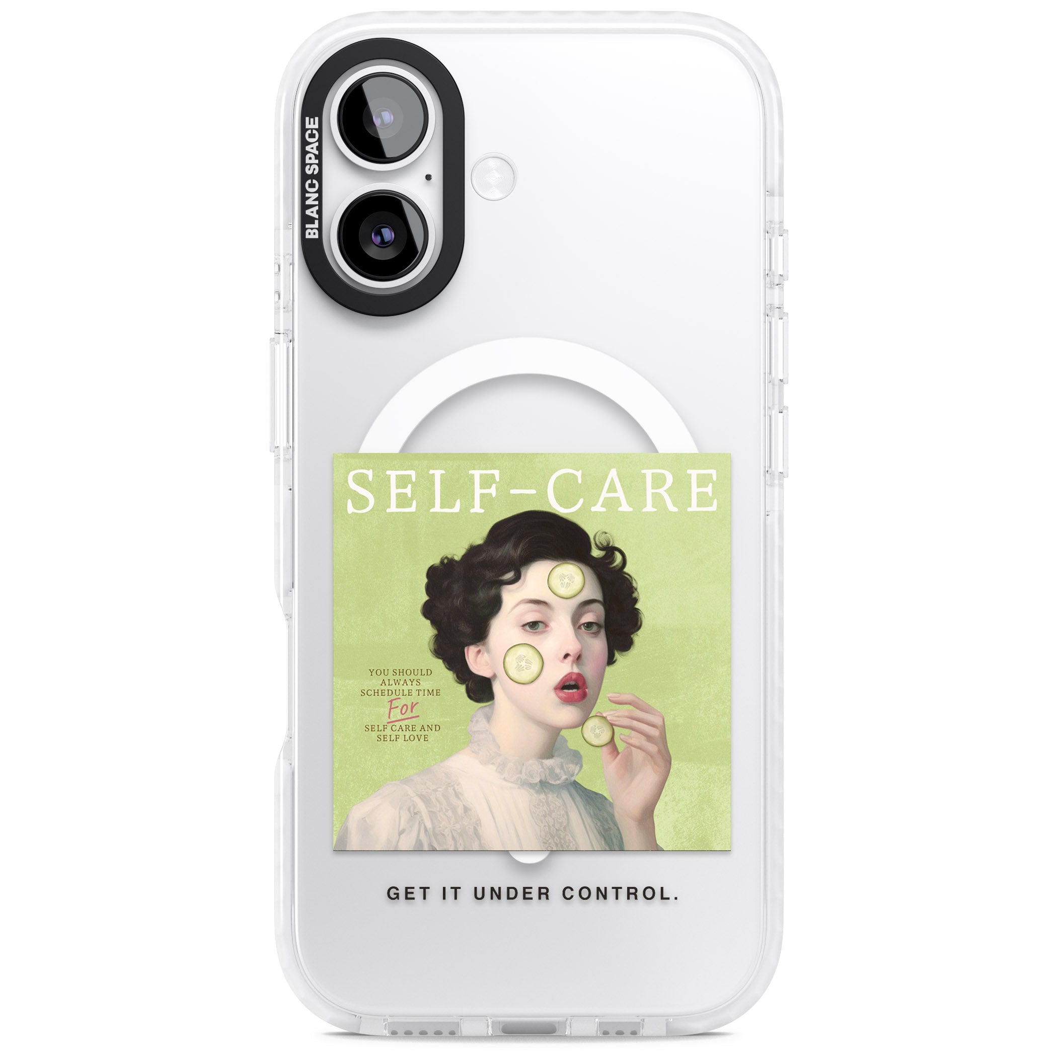 Self Care iPhone 17 Impact Pro Clear Phone Case