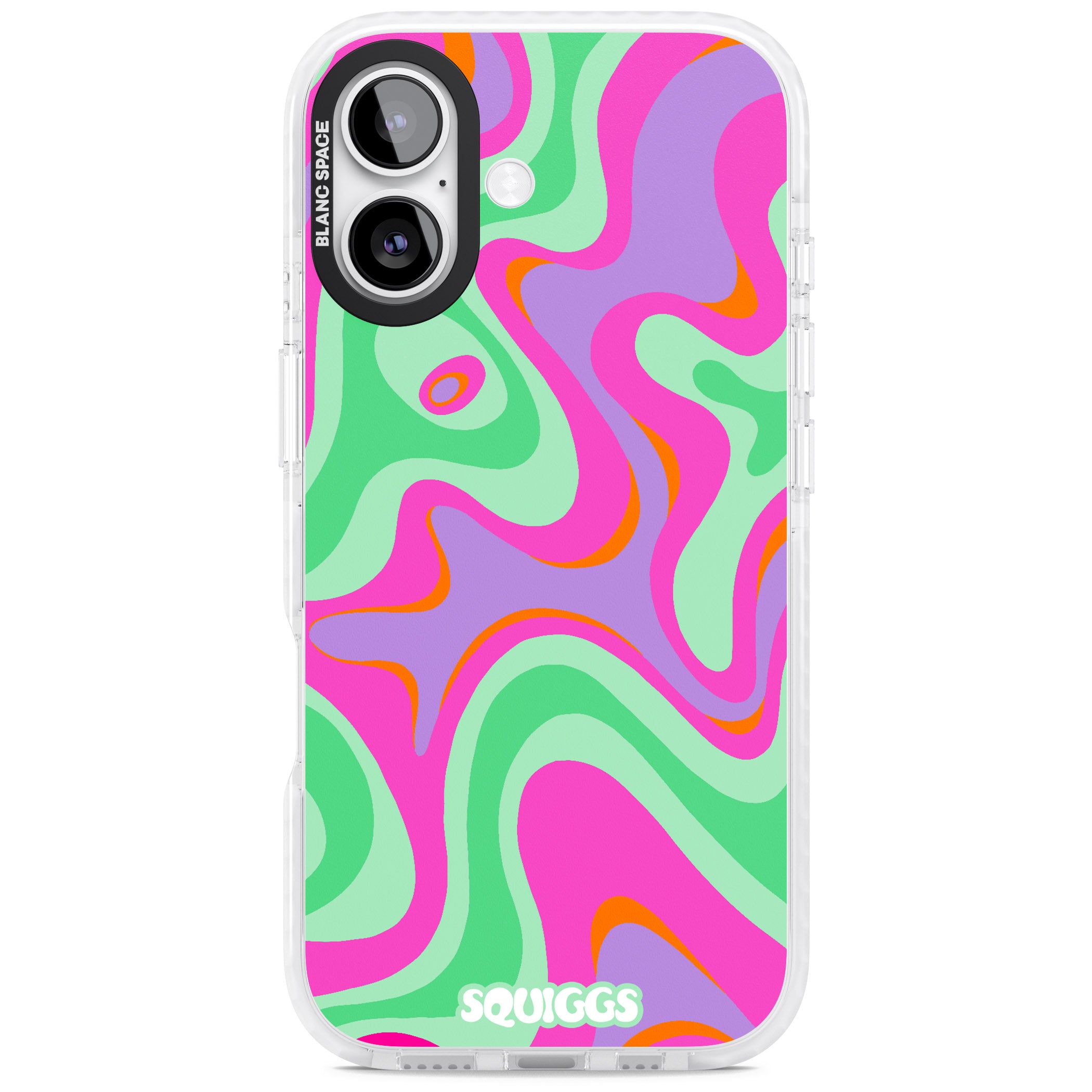 Pink Lava iPhone 17 Impact Pro Clear Phone Case