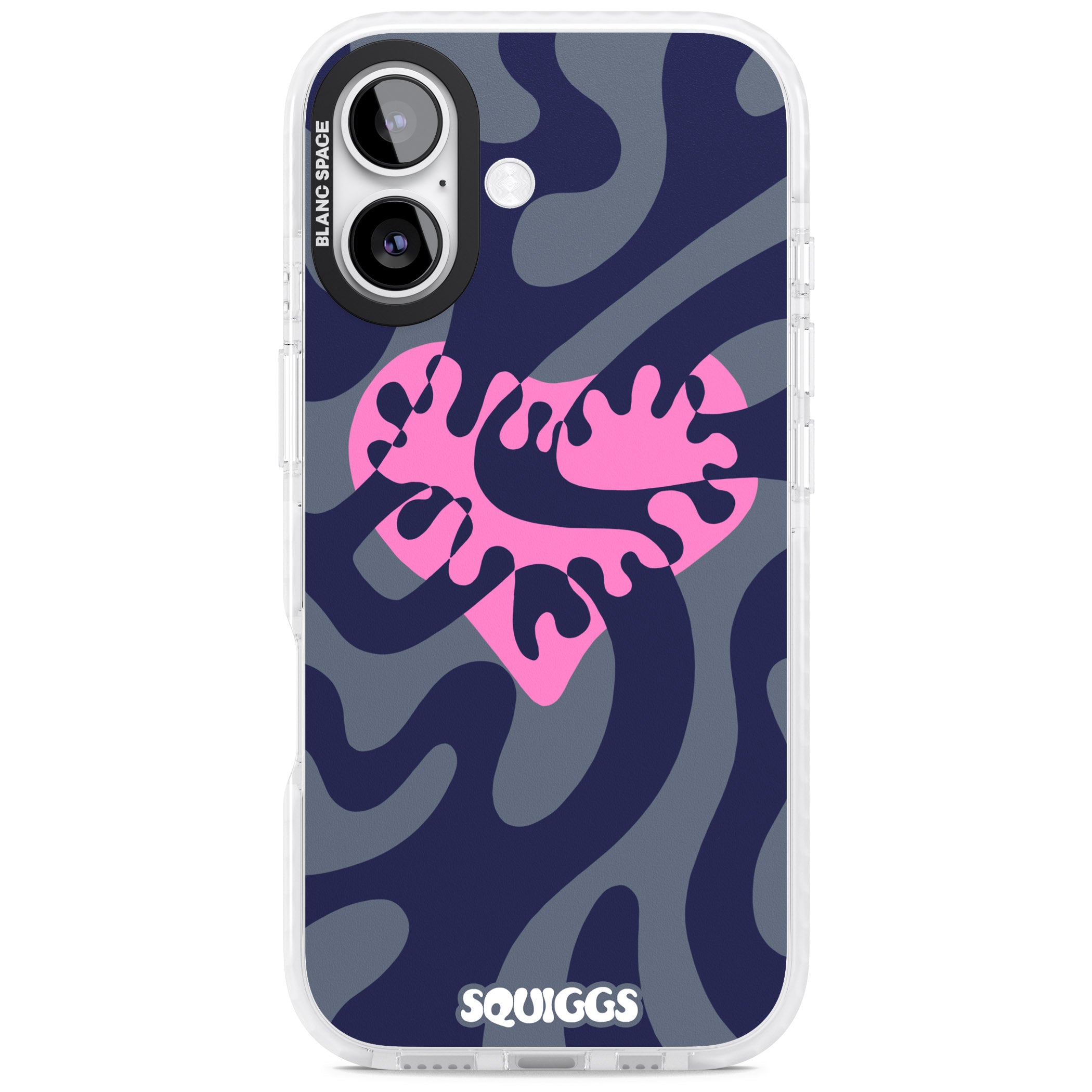 Abstract Heart iPhone 17 Impact Pro Clear Phone Case