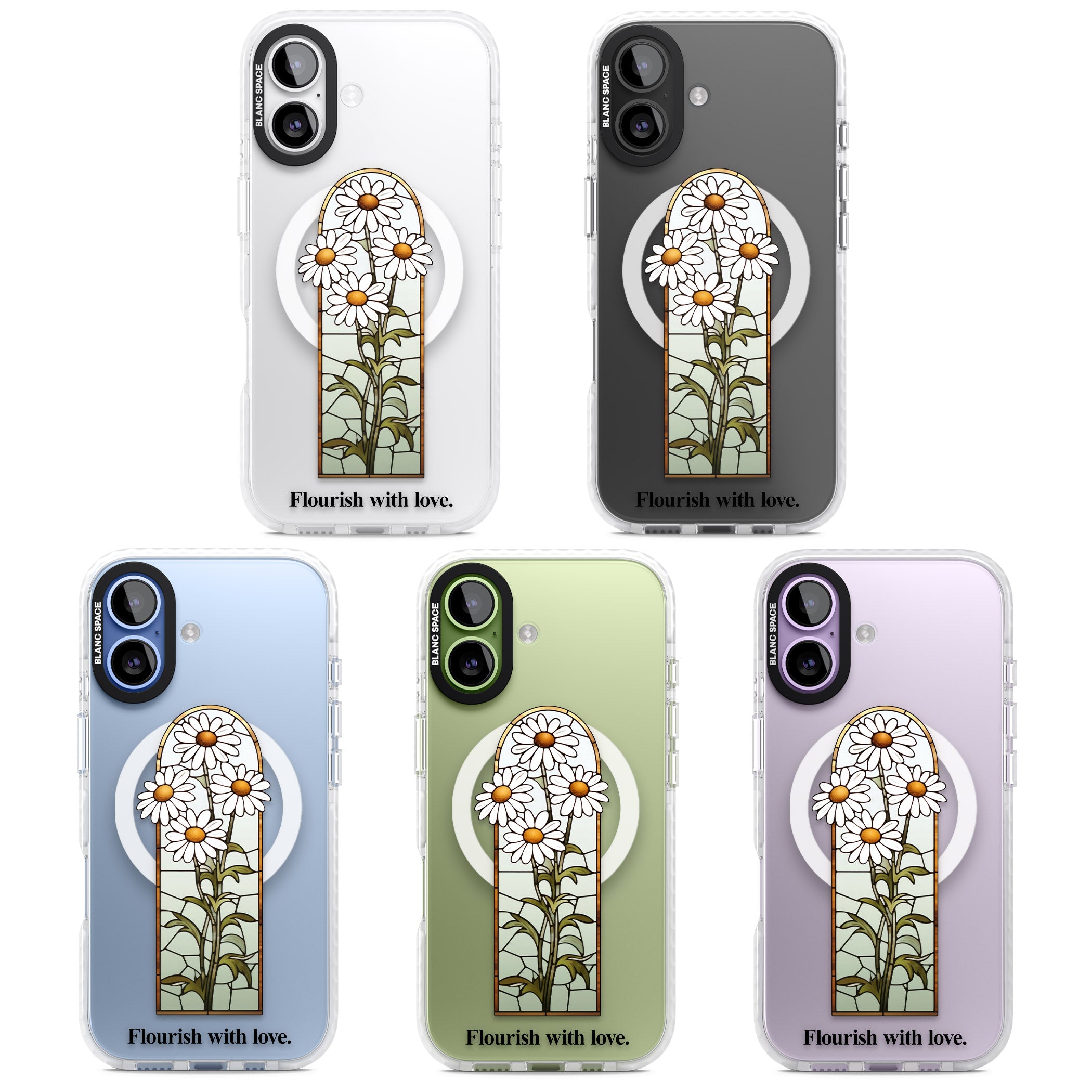 Flourish With Love iPhone 17 Impact Pro Clear Phone Case APT Impact Protection