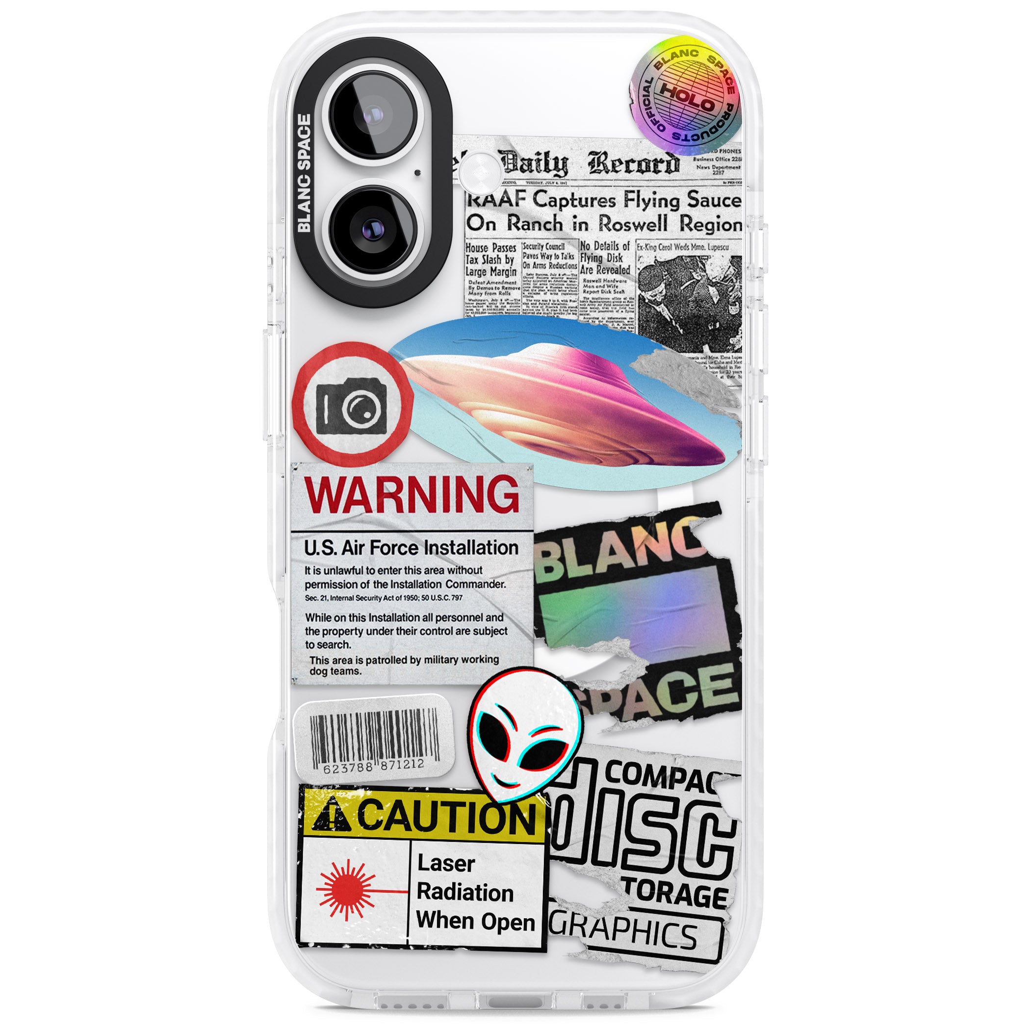 Cosmic Encounters iPhone 17 Impact Pro Clear Phone Case