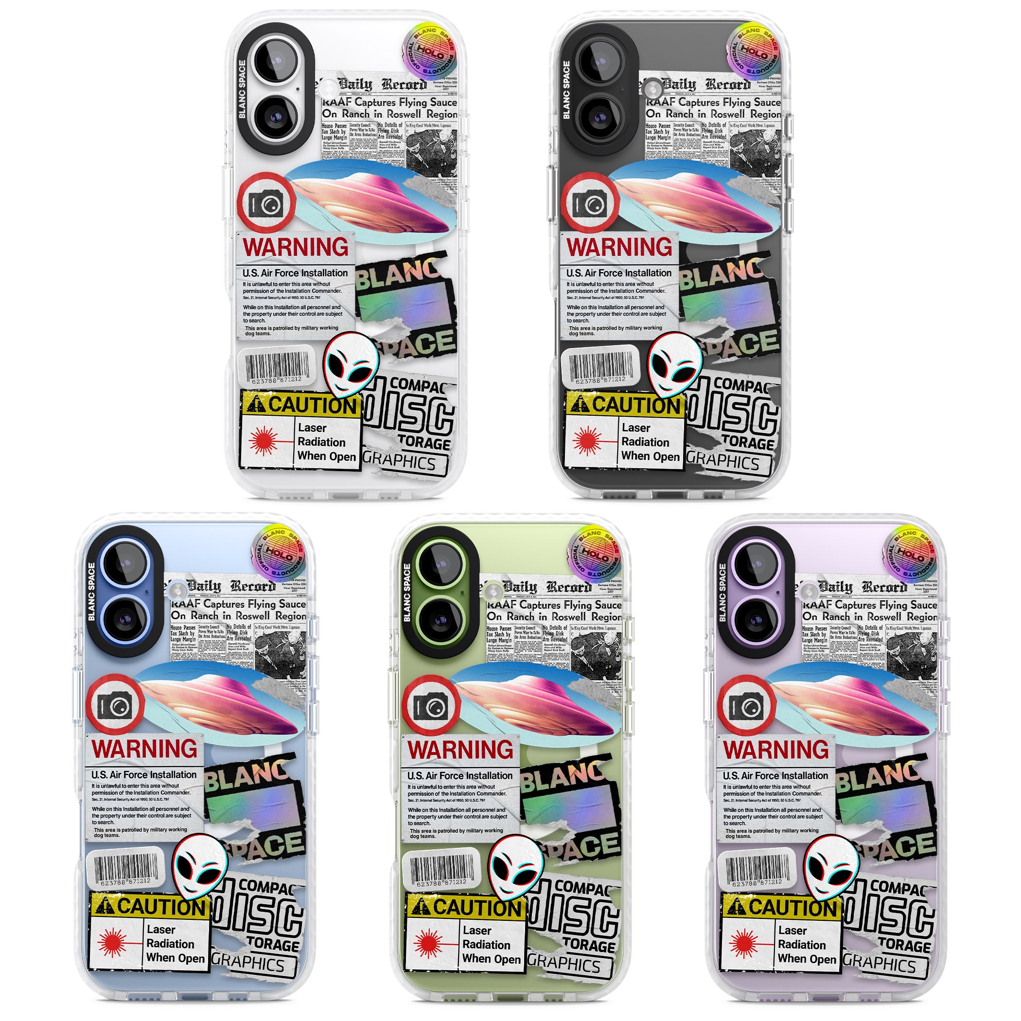 Cosmic Encounters iPhone 17 Impact Pro Clear Phone Case APT Impact Protection