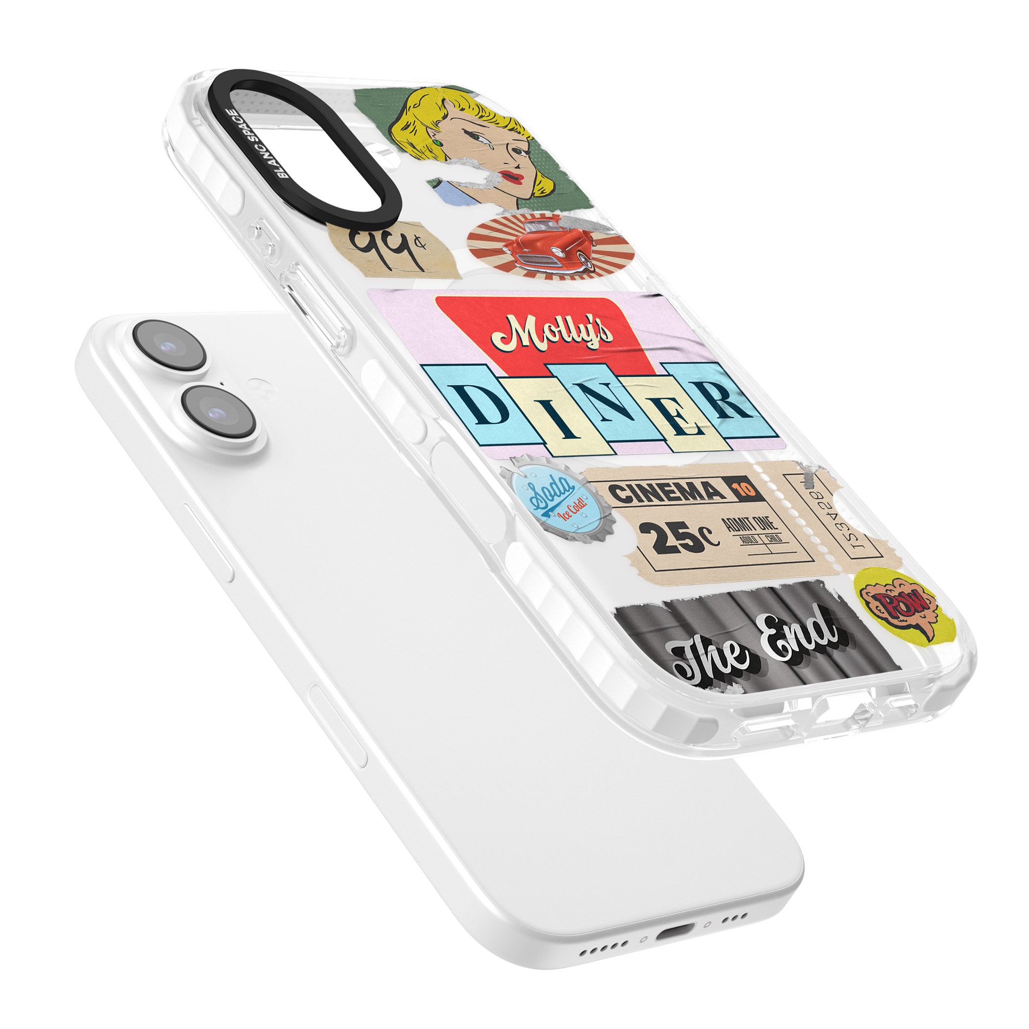 Nifty Fifties Swing iPhone 17 Impact Pro Clear Phone Case Colours