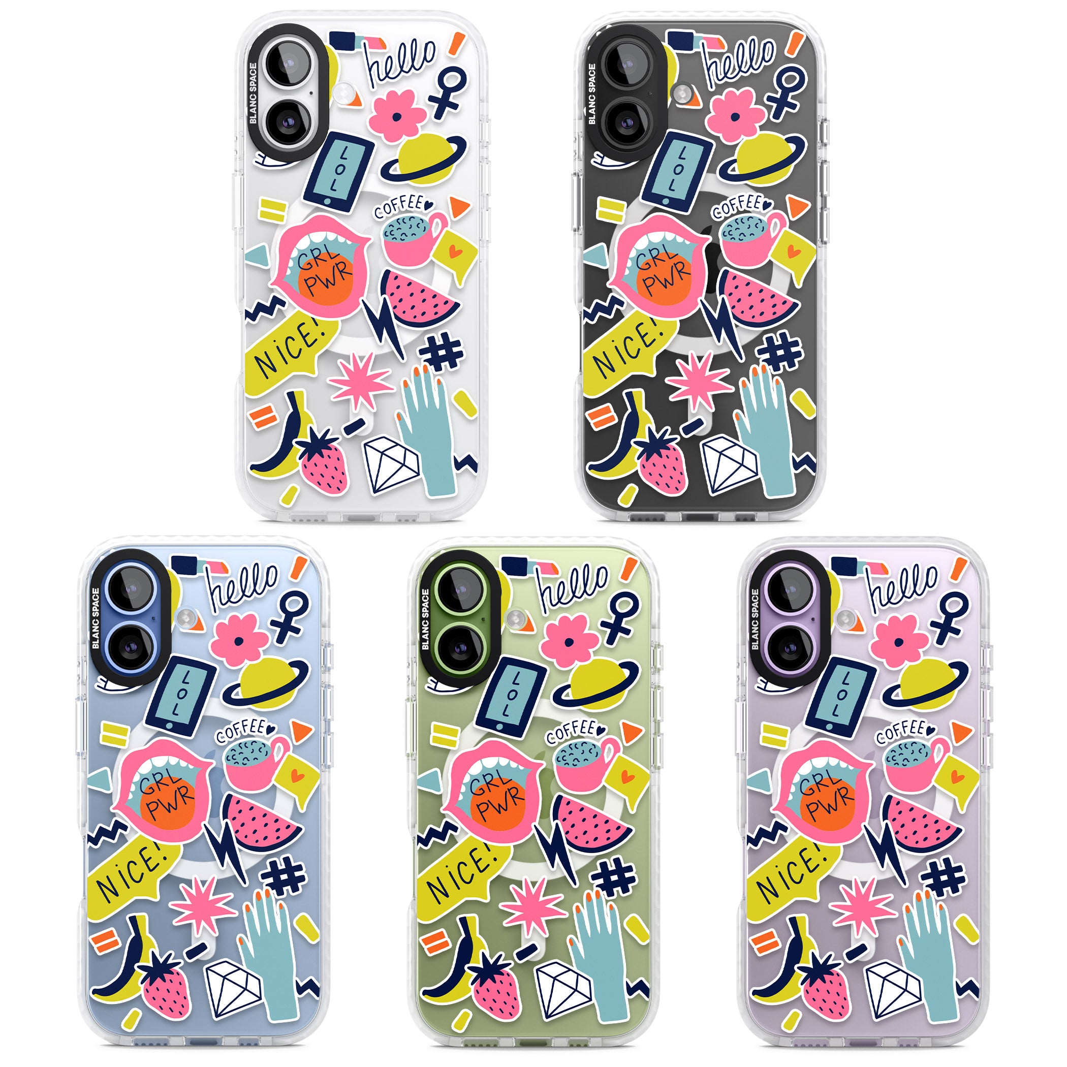Grl Pwr iPhone 17 Impact Pro Clear Phone Case APT Impact Protection
