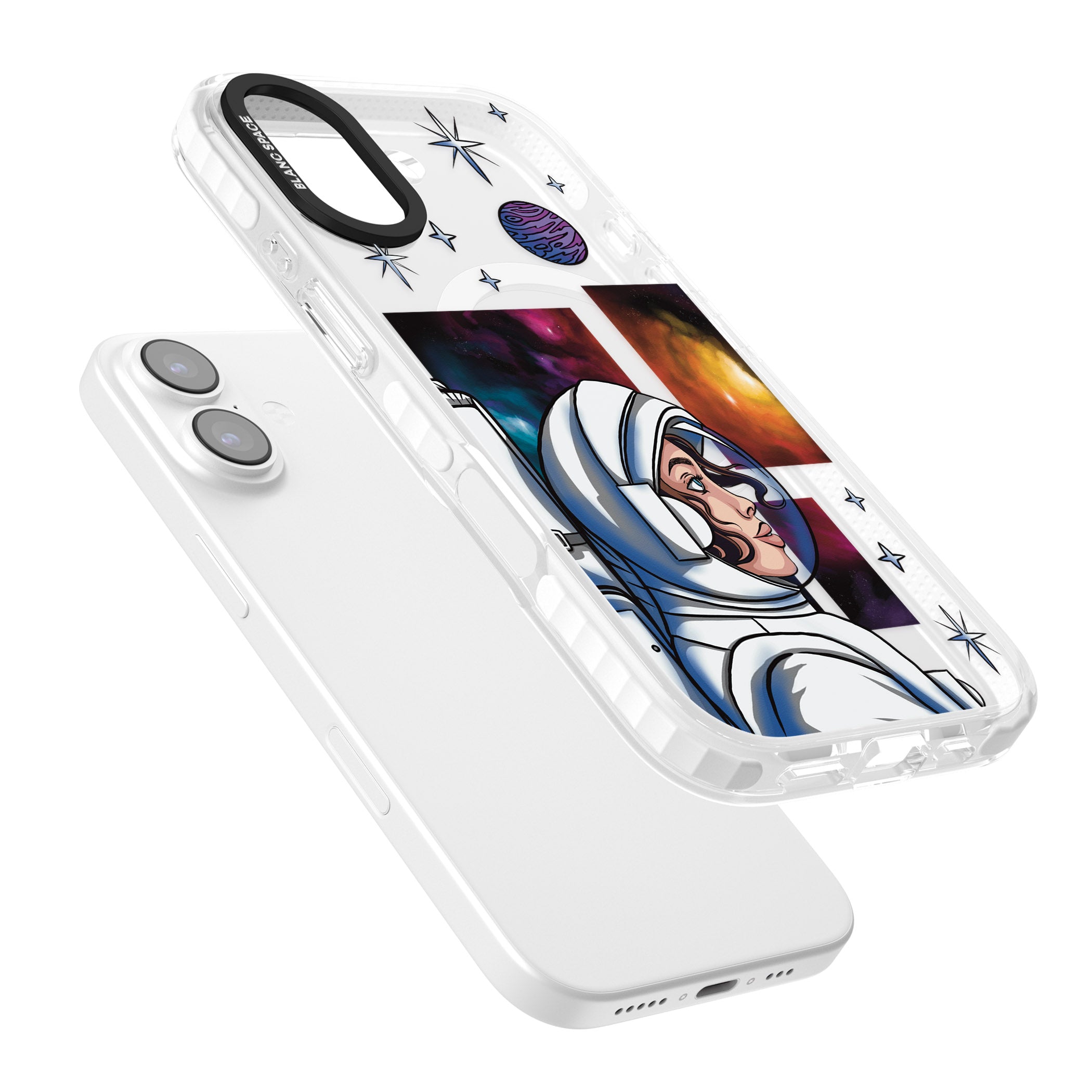 Cosmic Ambition iPhone 17 Impact Pro Clear Phone Case Colours