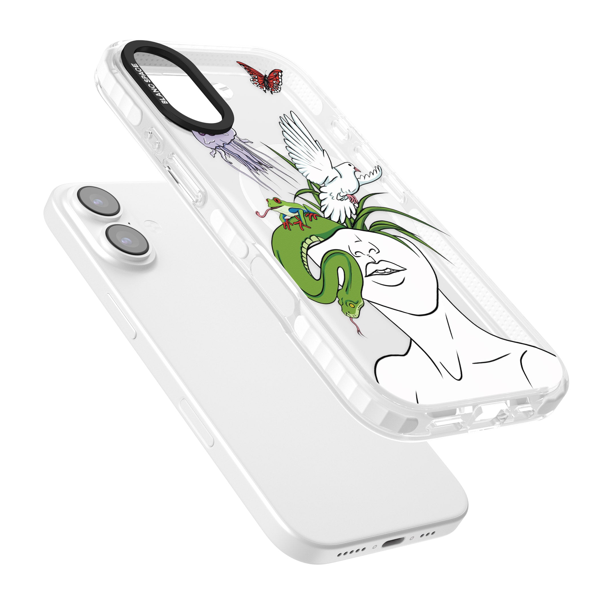 Wild Thoughts iPhone 17 Impact Pro Clear Phone Case Colours