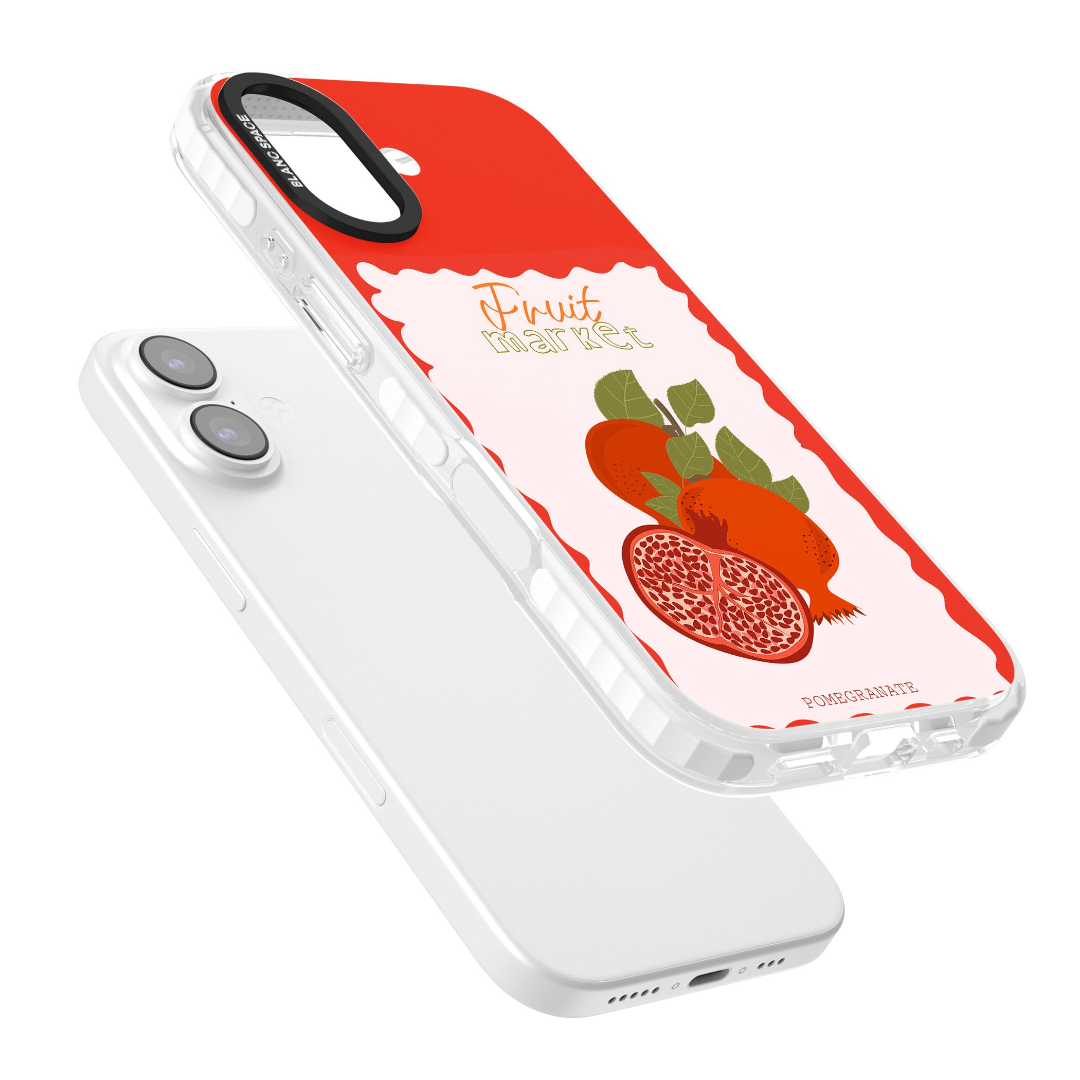 Fruit Market Pomegranate iPhone 17 Impact Pro Clear Phone Case Colours