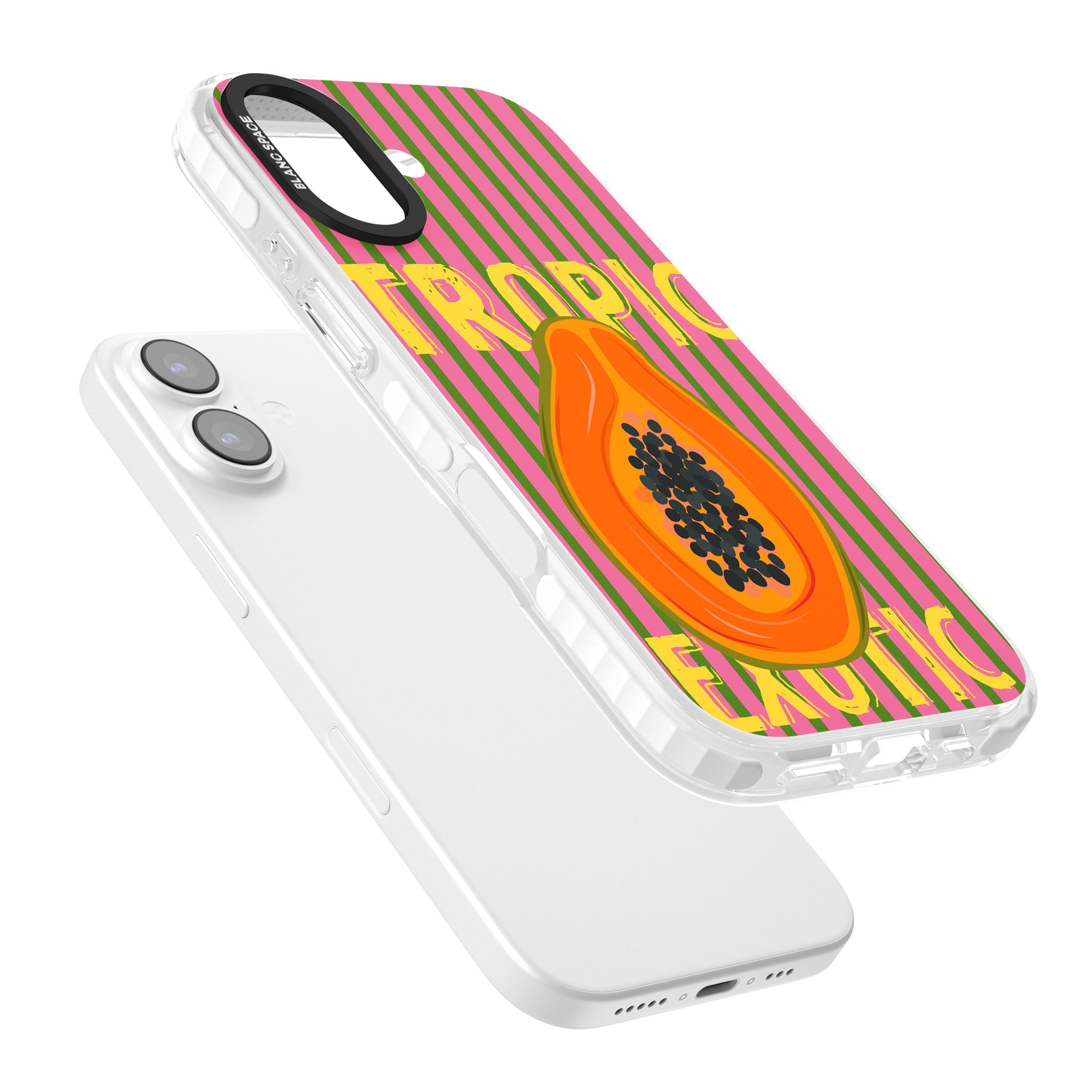 Tropic Exotic iPhone 17 Impact Pro Clear Phone Case Colours