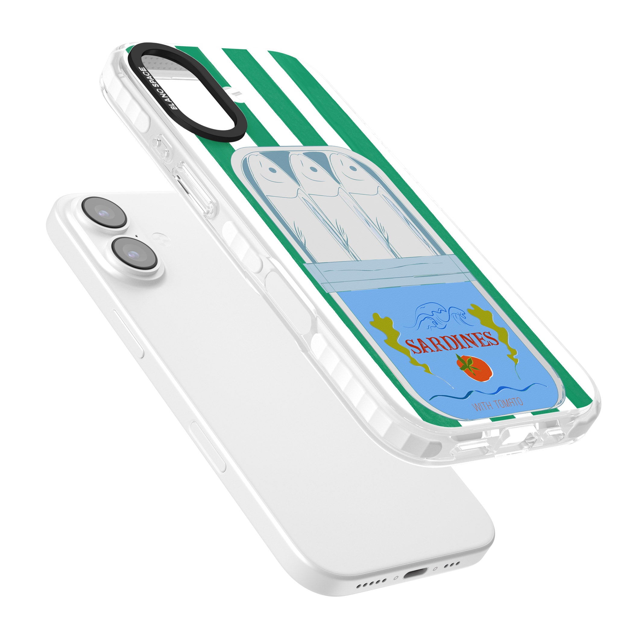 Italian Coastal Sardines iPhone 17 Impact Pro Clear Phone Case Colours