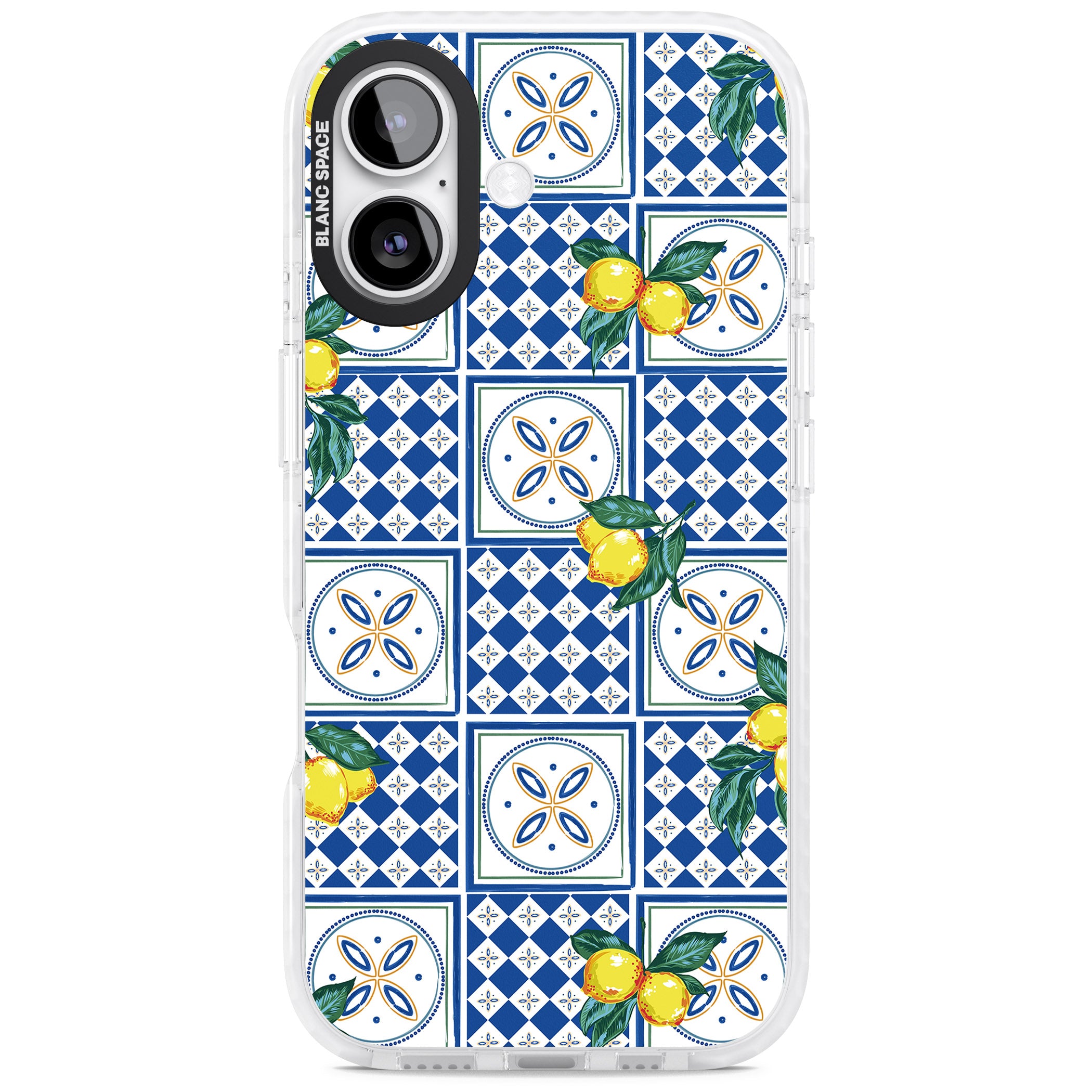 Lemon Tiles iPhone 17 Impact Pro Clear Phone Case